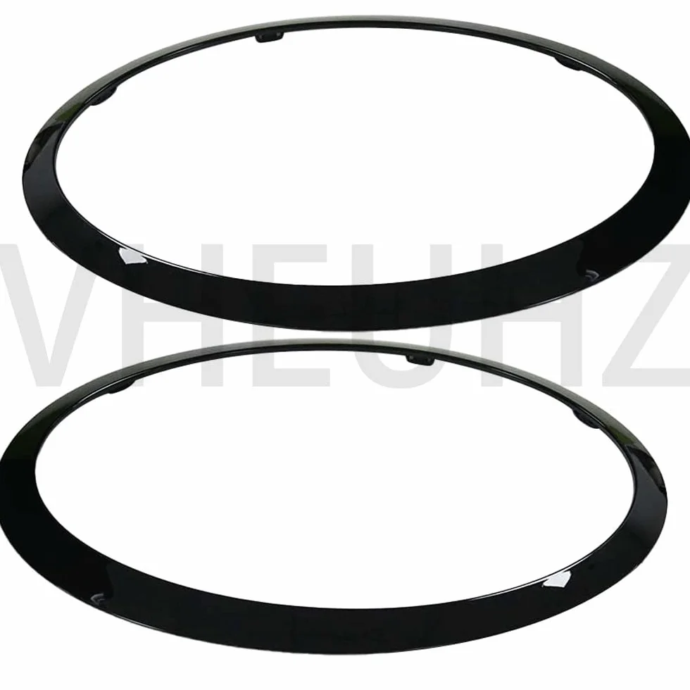 BMW Mini Cooper F55 F56 F57 2014+ Copertura anello fari lato destro e sinistro Nero lucido 51137300631 51137300632