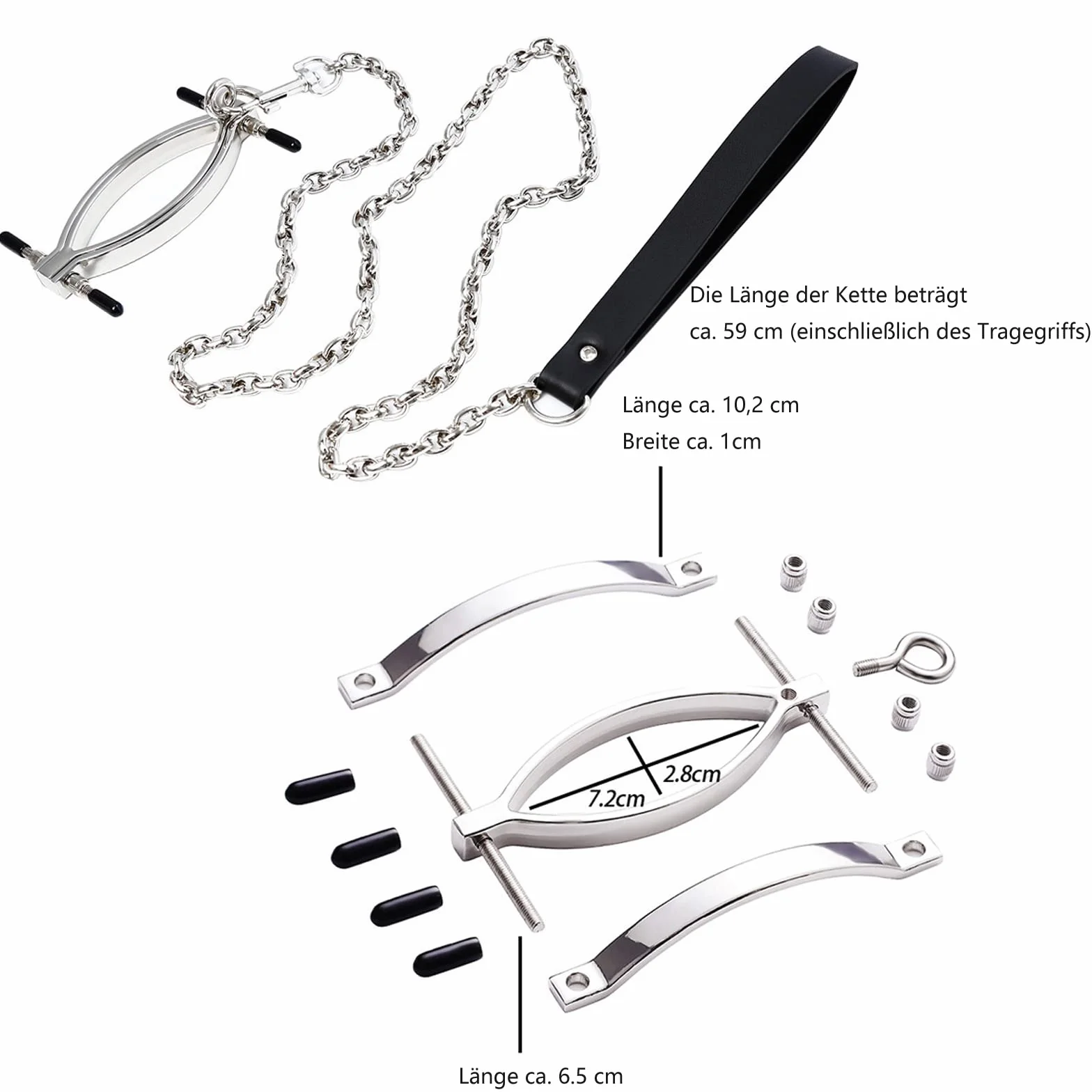Morsetti Vaginali, Dilatatore Vaginale, Stimolatore Clitoride, Speculum, Giocattolo Sessuale