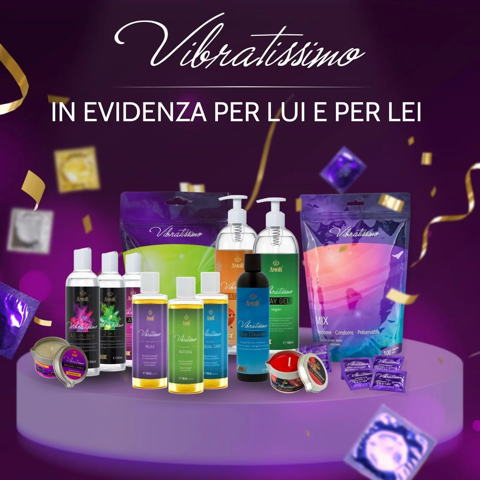 VIBRATISSIMO S/M Candela Burning Red 50ml Cera a bassa temperatura per giochi erotici massaggio coppie