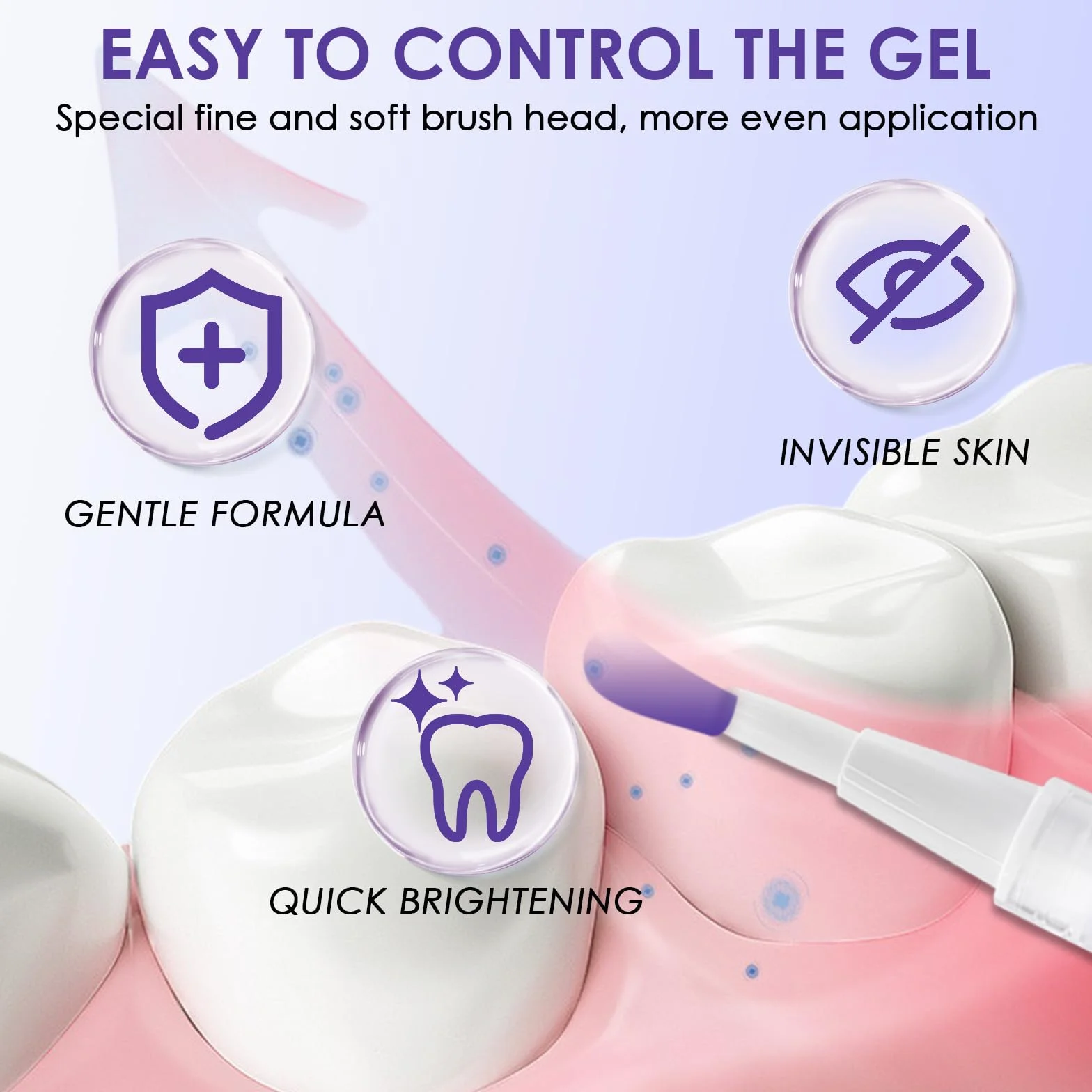 Penne Gel Sbiancante per Denti Bianchi, Sbiancamento Dentale Professionale, Rimuove Macchie e Tartaro