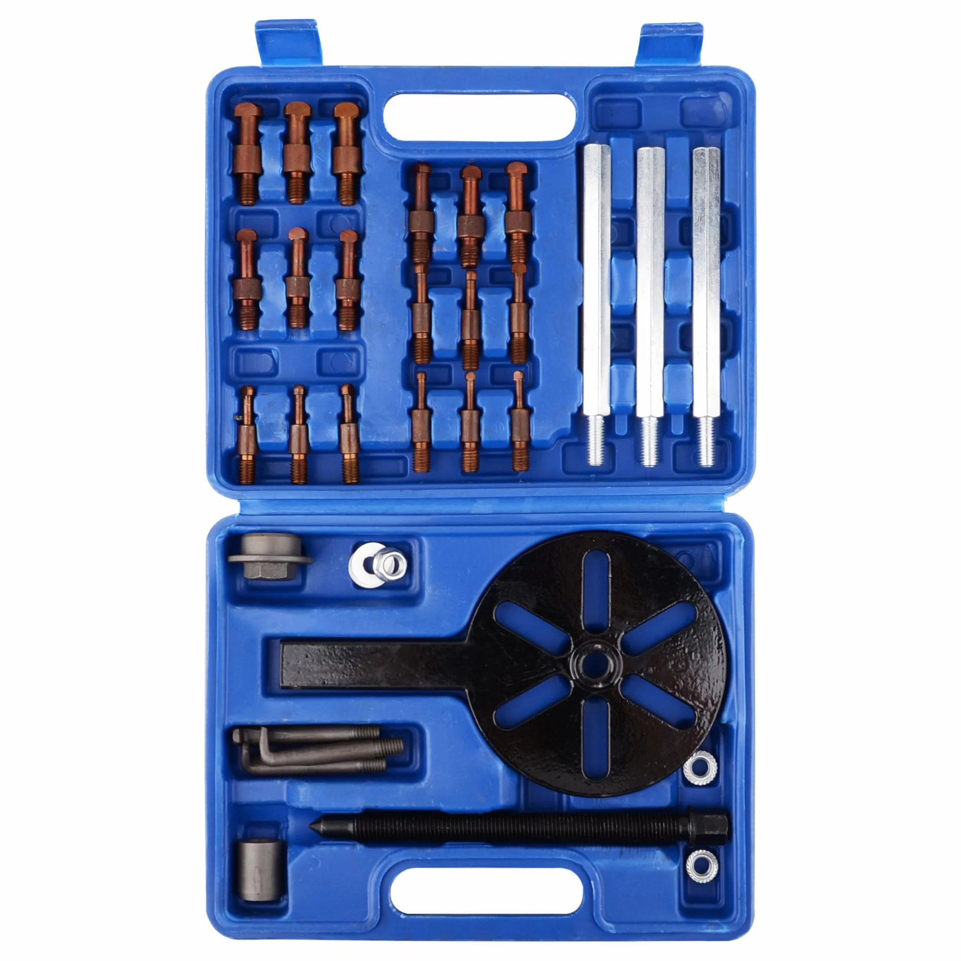 DAYUAN Set di estrattori per cuscinetti 21 in 1, foro interno a tre ganasce con gancio curvo e collet di 6 dimensioni, strumento multifunzionale per la rimozione dei cuscinetti