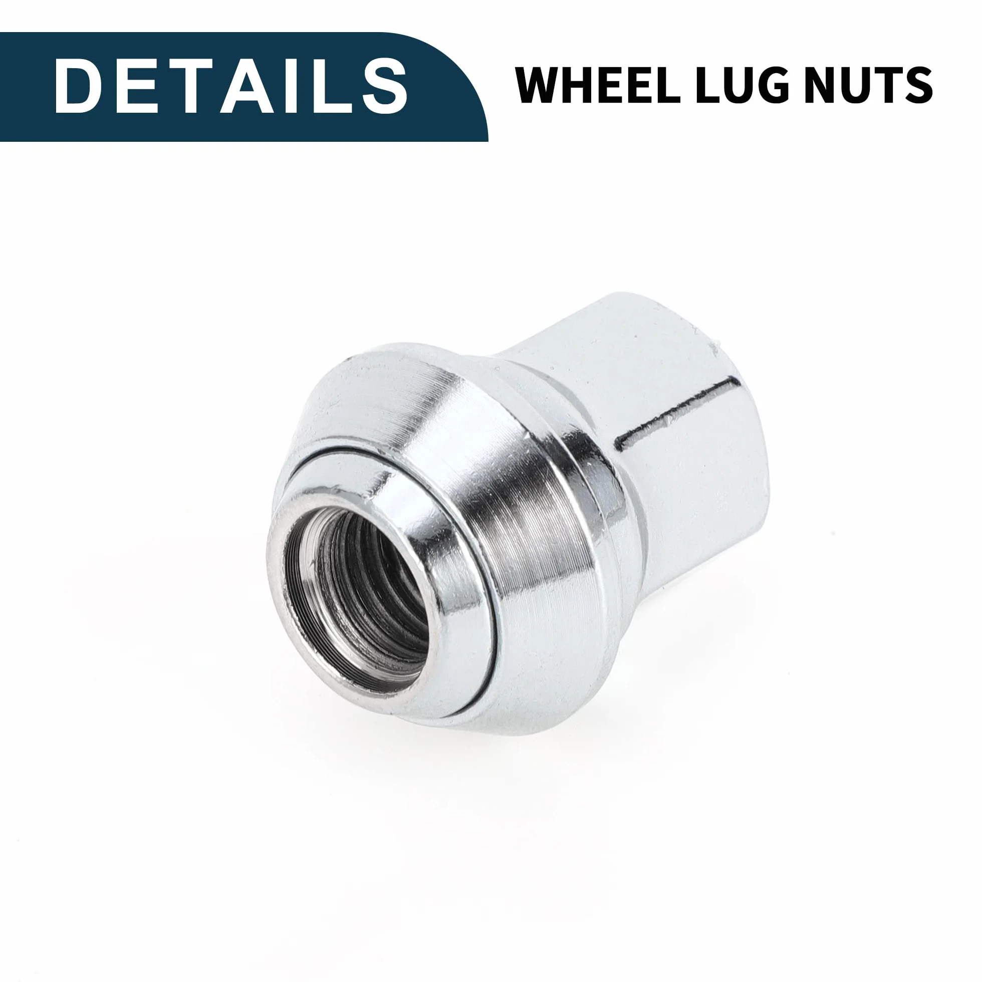 Dadi per Ruote M12x1.5mm per Ford Focus 30mm Robusti | Dadi per Ruote Tono Argento 20 Pezzi