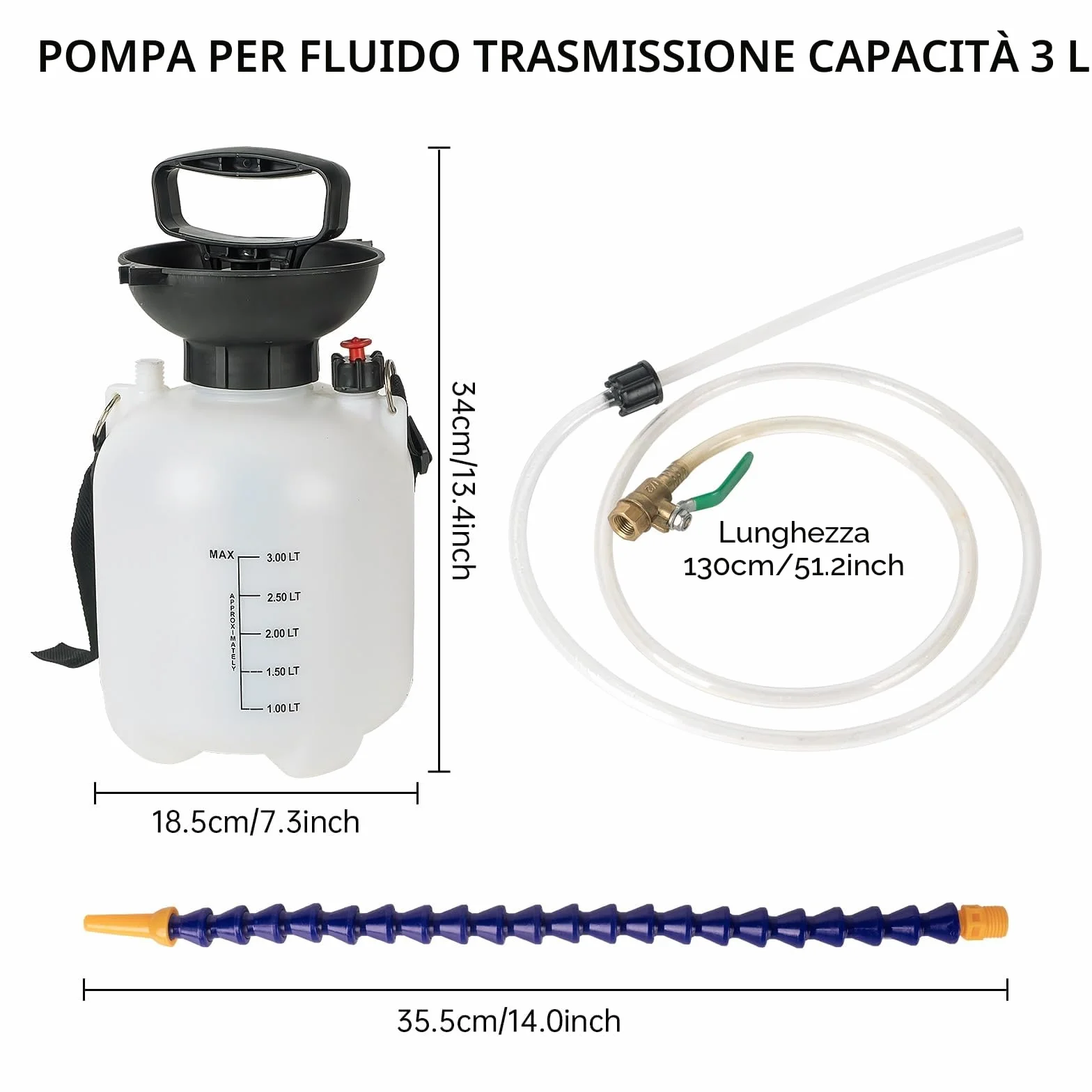 Pompa per Olio Cambio 3L, Riempimento dell'Olio del Cambio, Riempimento Olio Cambio, Pompa per Olio Cambio Compatibile