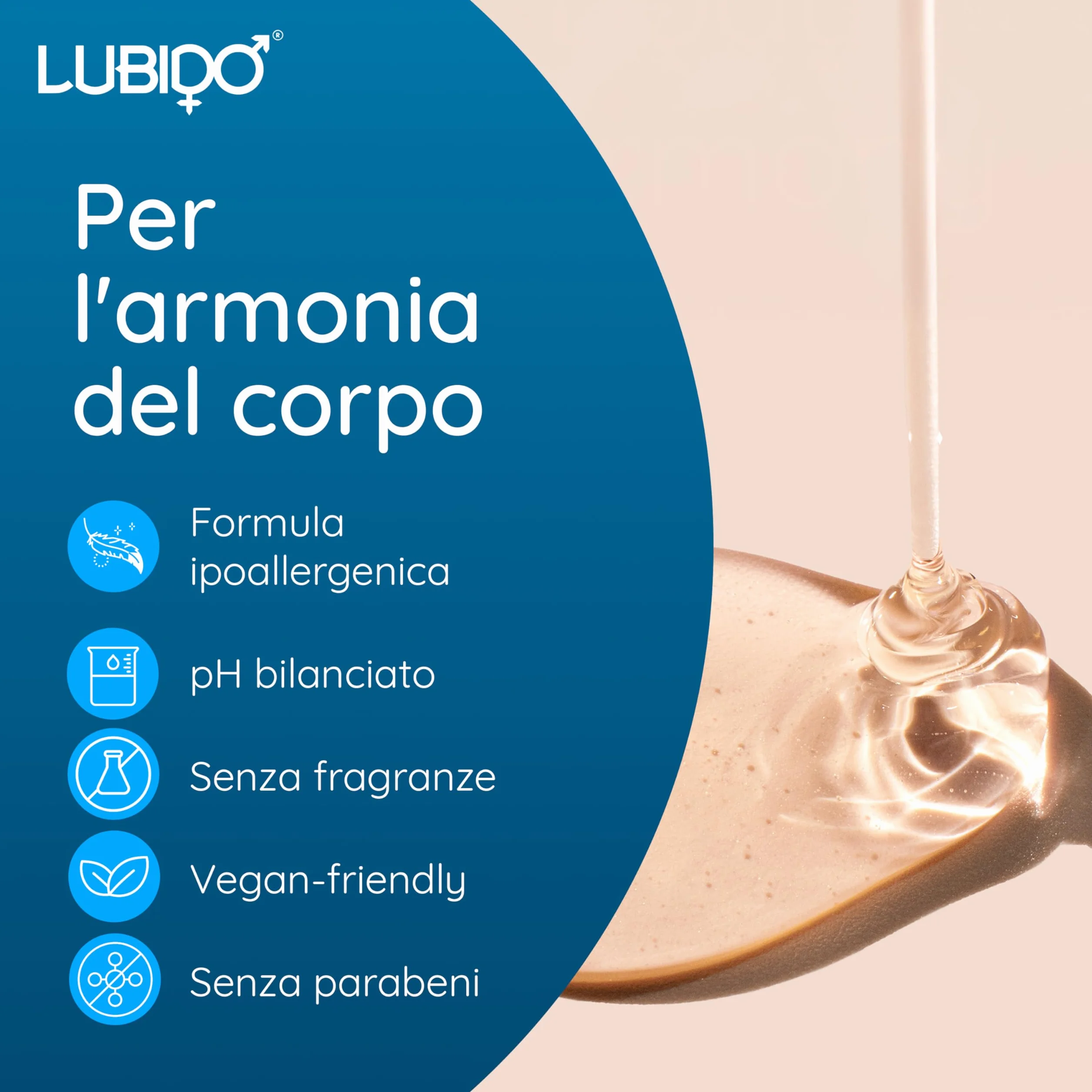 Lubido Original Gel lubrificante intimo a base d'acqua 250 ml