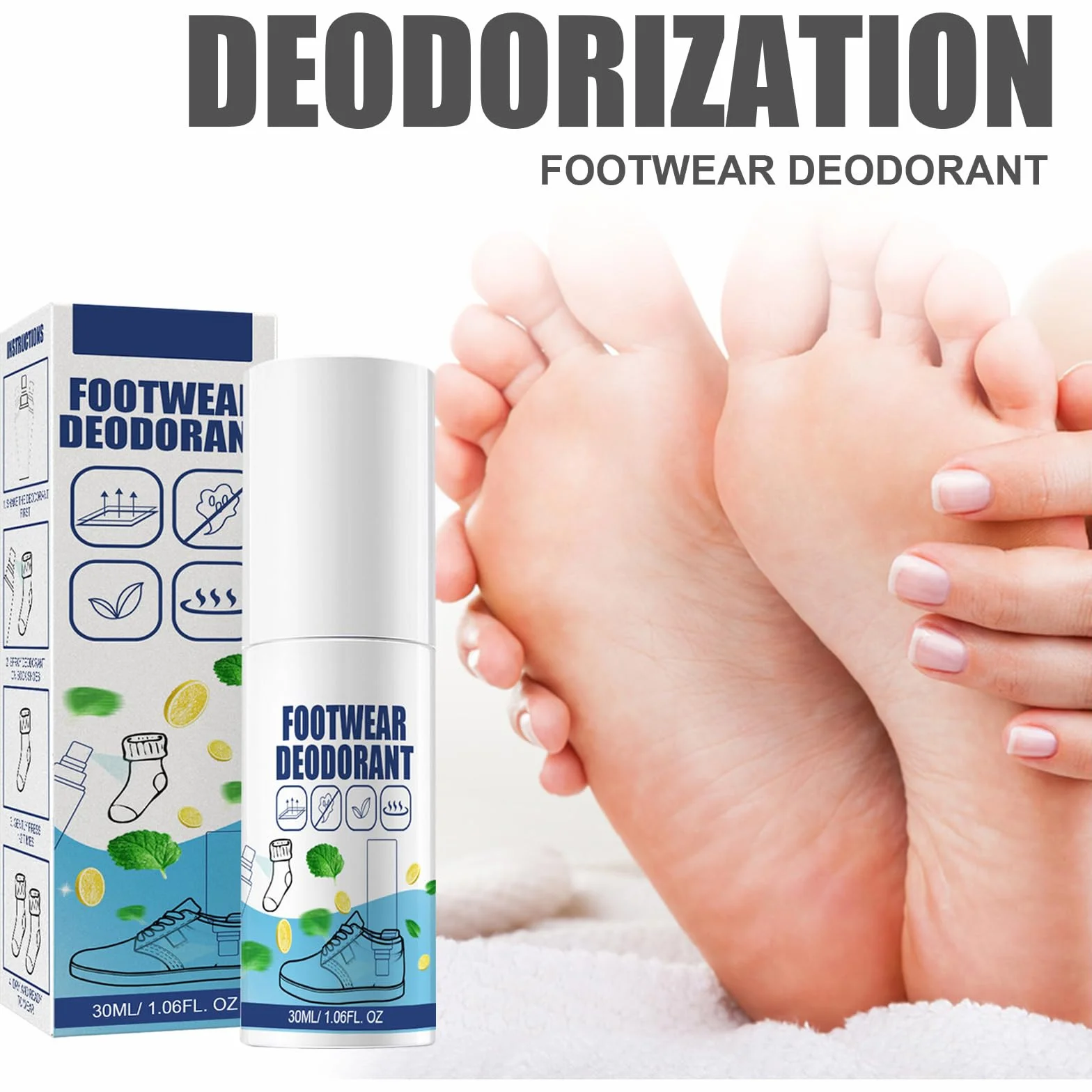 Deodorante Spray Antiodore Per Scarpe Elimina Odore Extra Forte