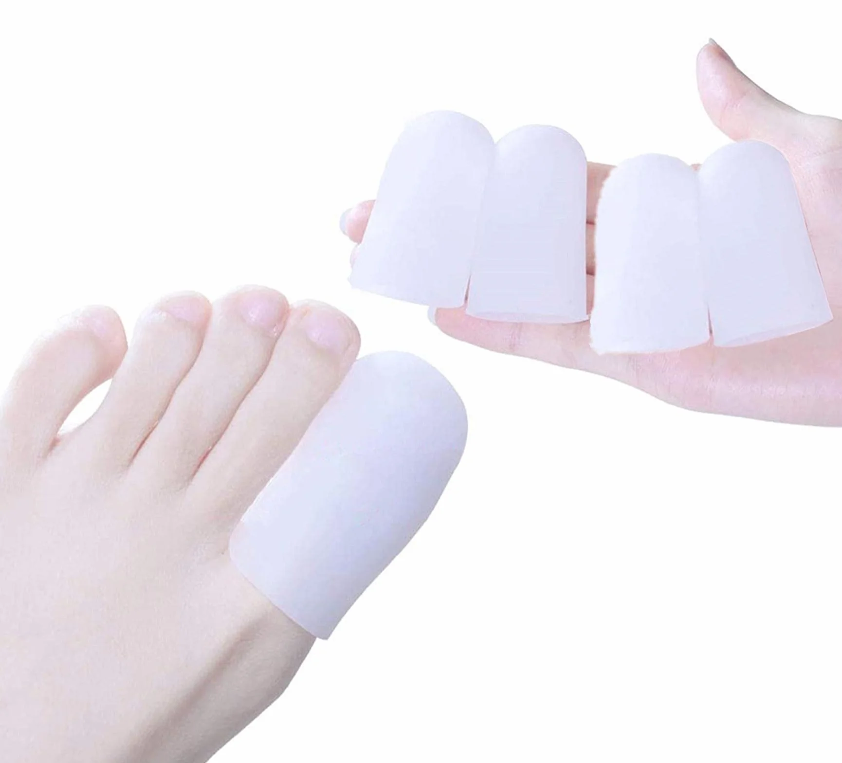Protezione copri Alluce in silicone 4 pezzi per calli vesciche unghie incarnite
