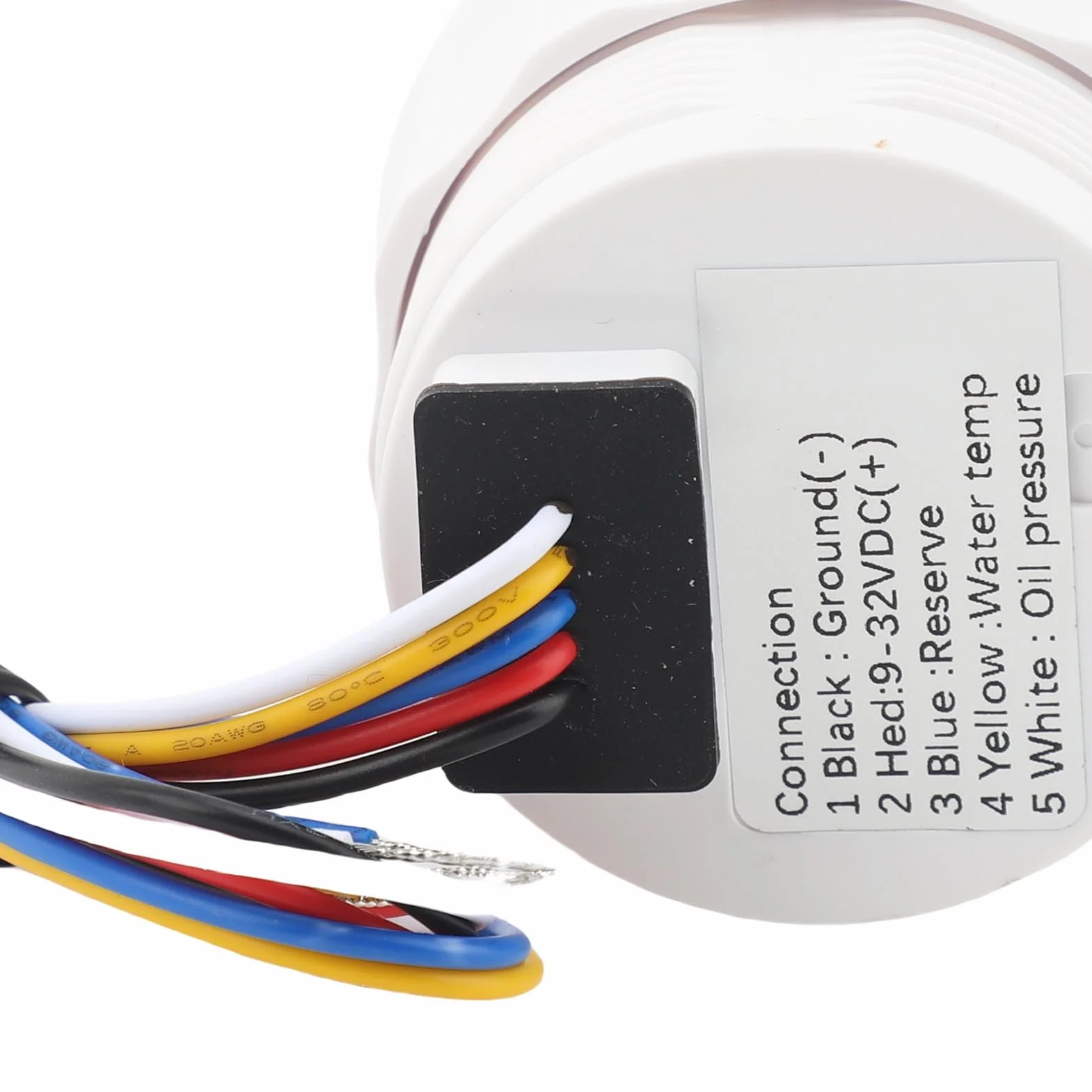 Kit sensore strumento 3 in 1 Temperatura liquido di raffreddamento motore Misuratore di pressione olio Voltmetro batteria Auto Barca 52mm Display digitale retroilluminato (Copertura argentata con