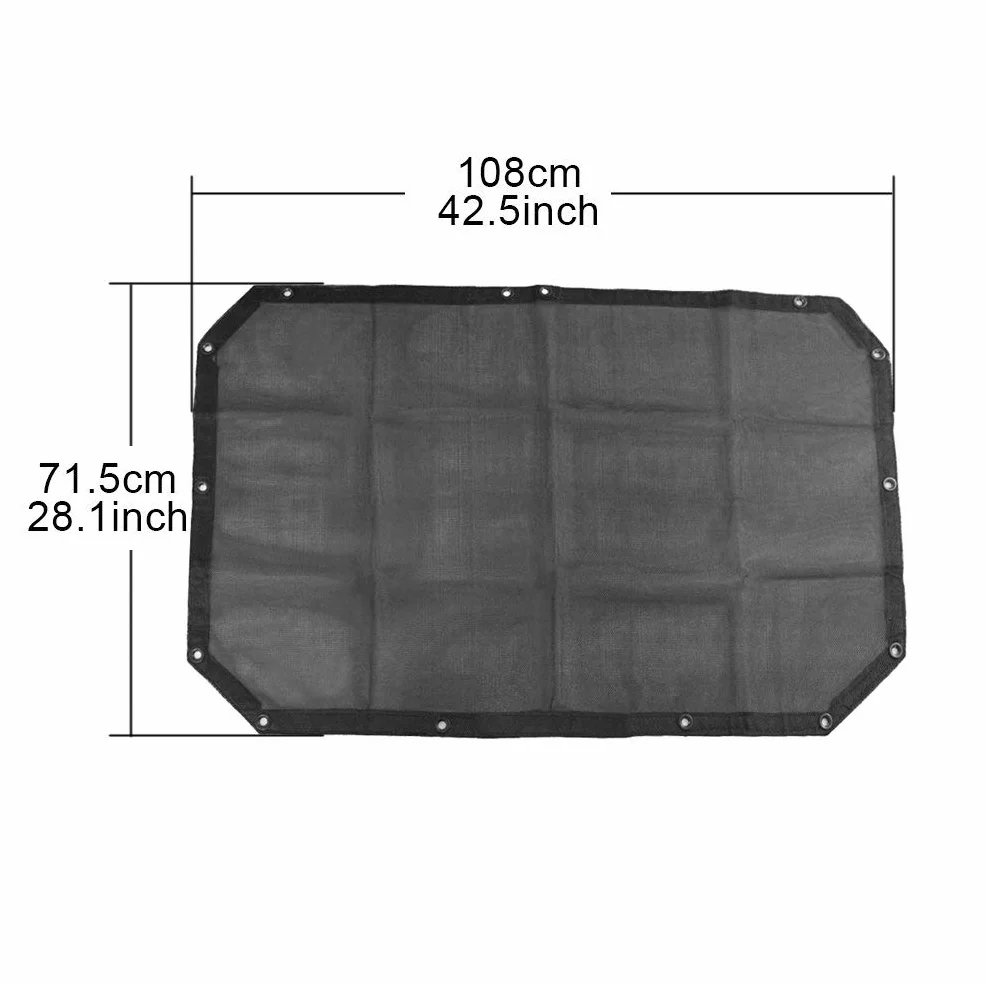 Parasole in Mesh Bikini Copertura Superiore Rete di Protezione UV per Wrangler Unlimited JK JKU 2007-2017