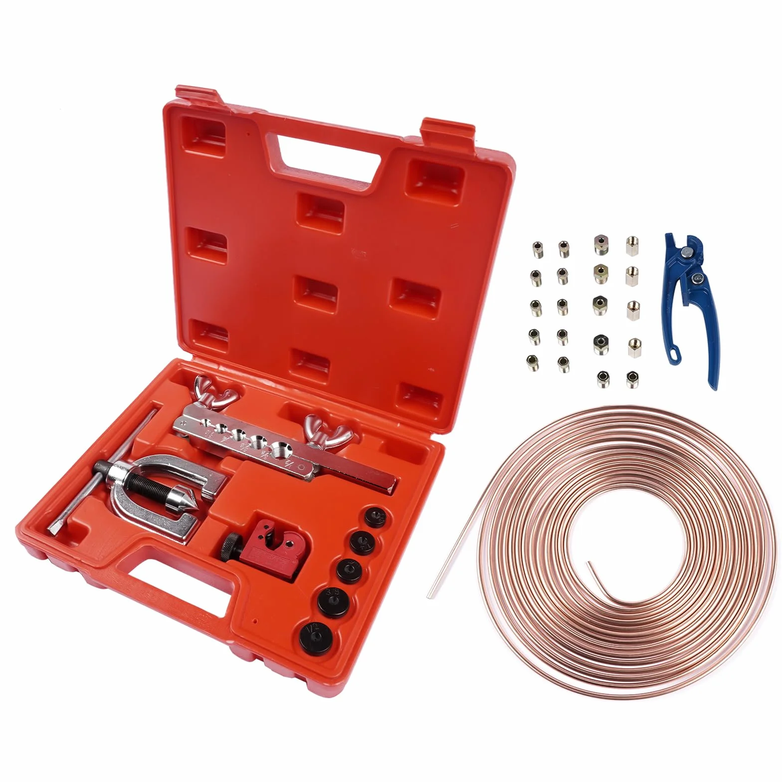 Tubo del Freno Set di Attrezzi per Espansione Tubazioni Freno 7,62 m Ø 4,75 mm 16+4 Connettori