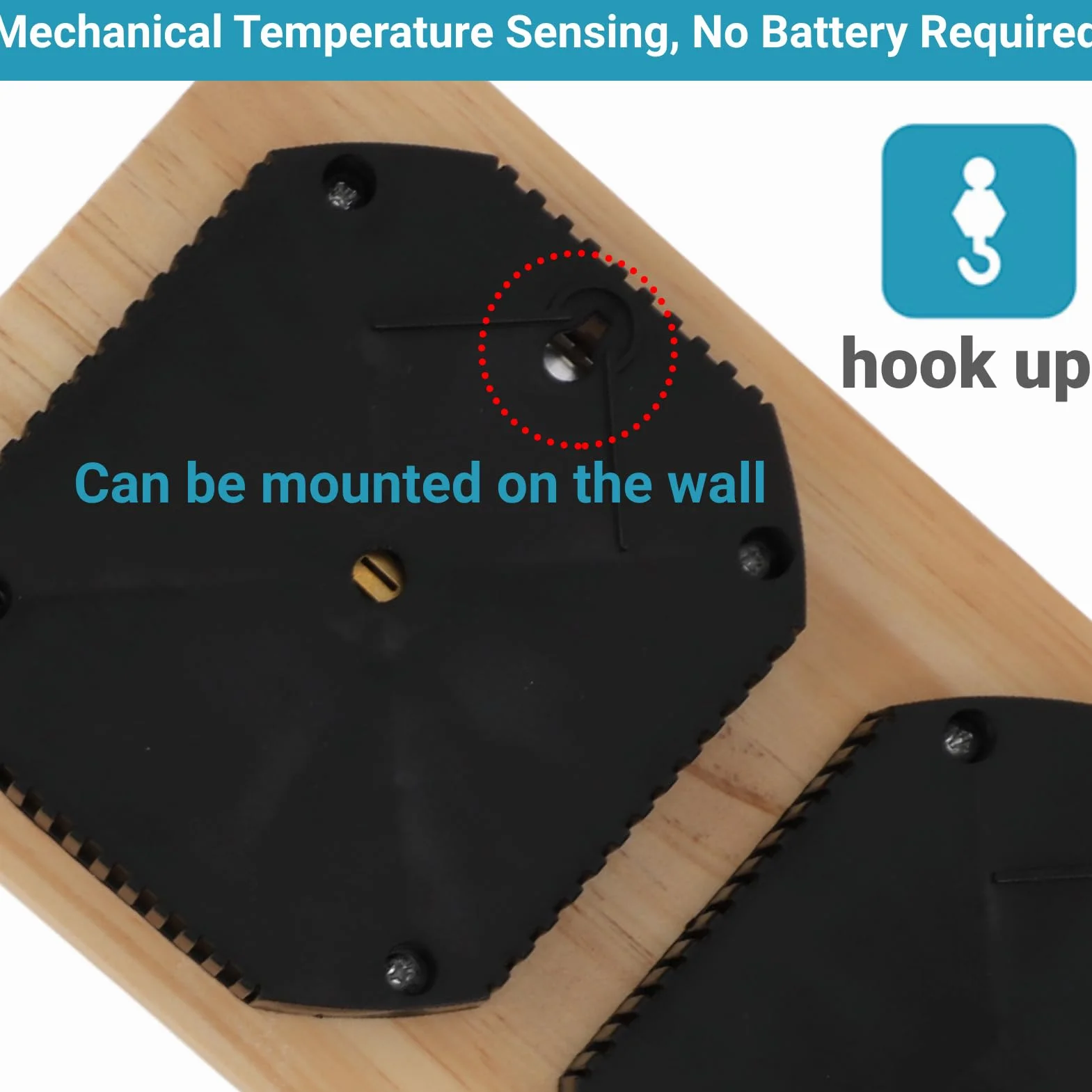 Termometro da sauna a parete igrometro legno 2 in 1 misuratore temperatura umidità