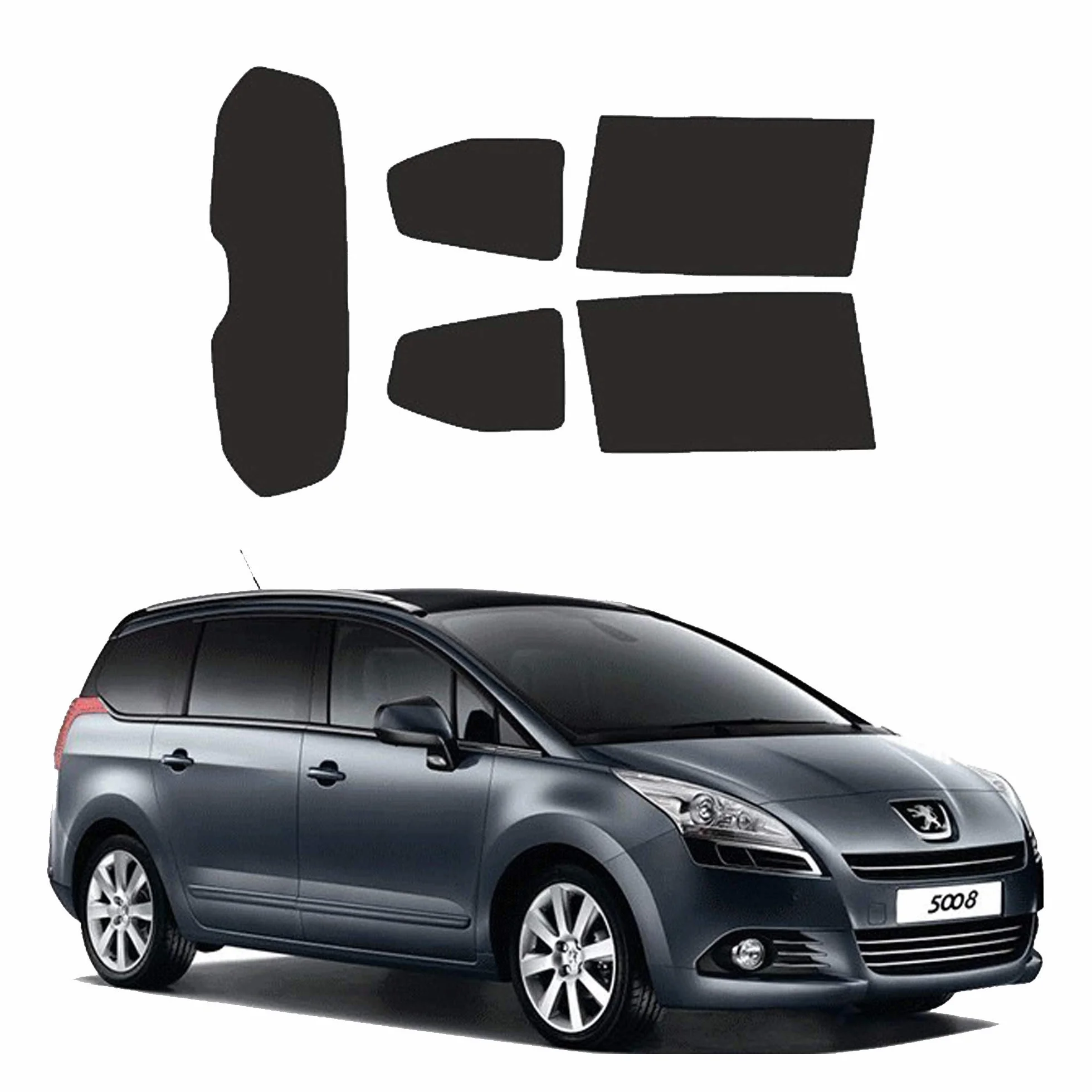 Peugeot 5008 09-16 Pellicole Oscuramento Vetri Auto Pre Tagliate a Misura Posteriore - 05%