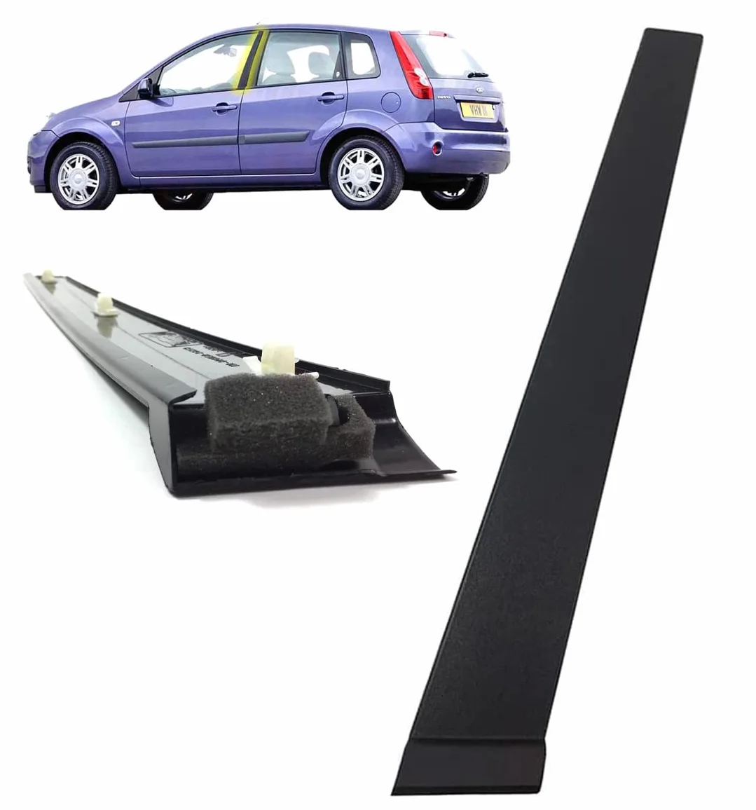 Modanatura anteriore sinistra B pilastro Fiesta MK5 5-PORTE 01-08 striscia protettiva