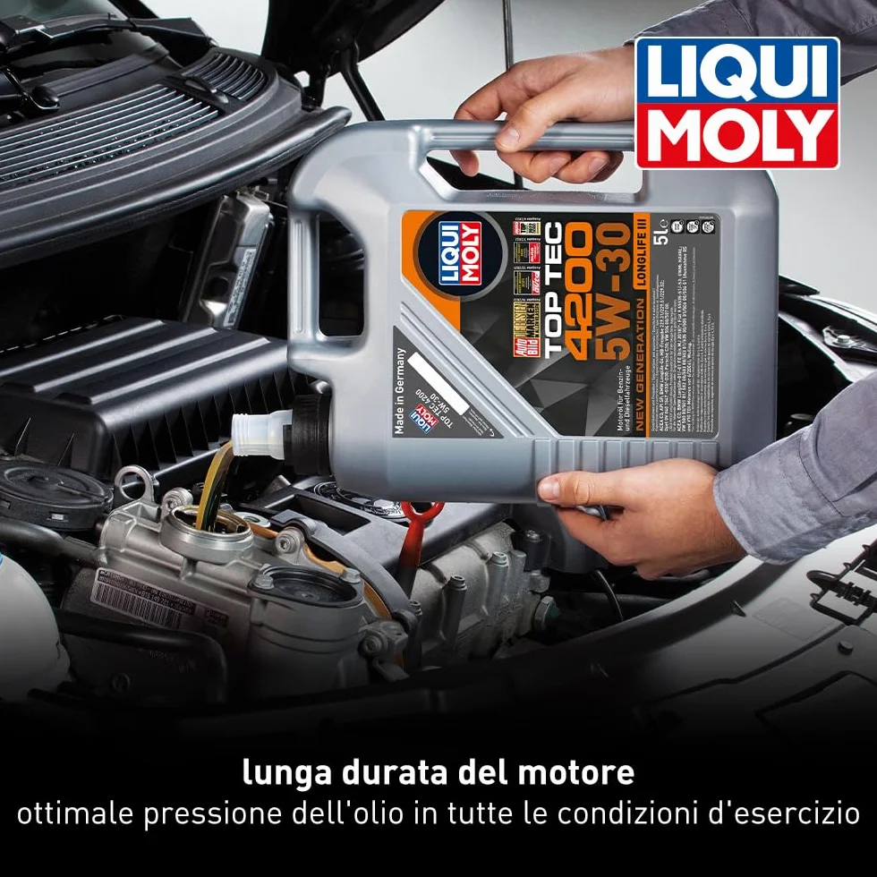 LIQUI MOLY I Top Tec 4200 5W-30 New Generation I 5 L I Oil Motore I Tecnologia Sintetica I SKU: 8973