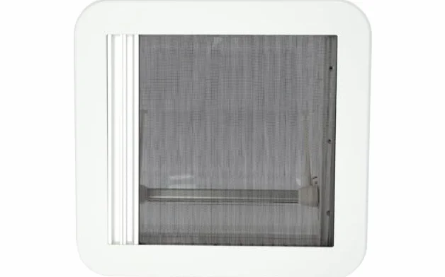 BERGER Lucernario 40x40 Oblò trasparente per roulotte Camper Camping con Ventilazione Forzata 28-50mm