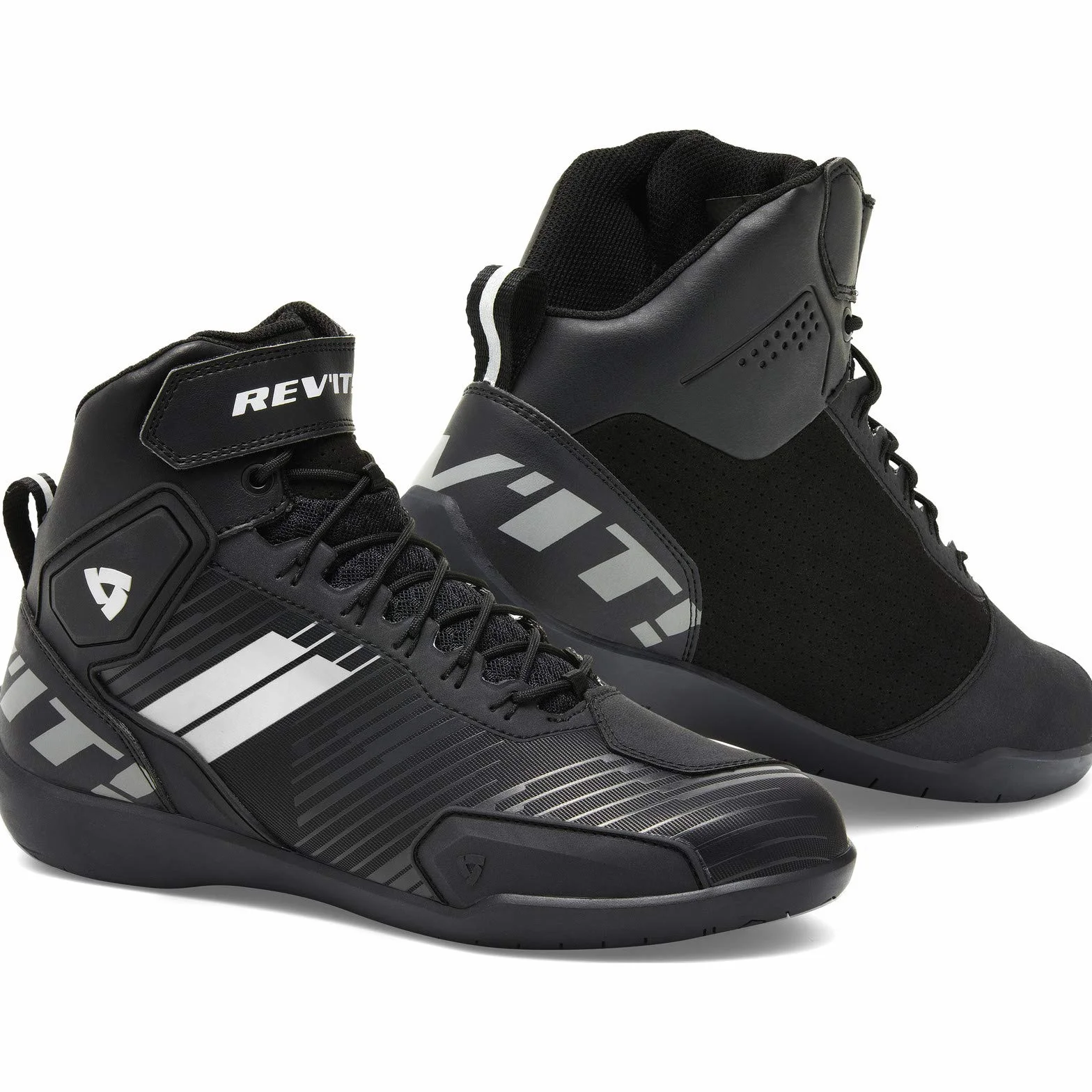 Revit G-Force Scarpe da moto, nero/bianco, 42
