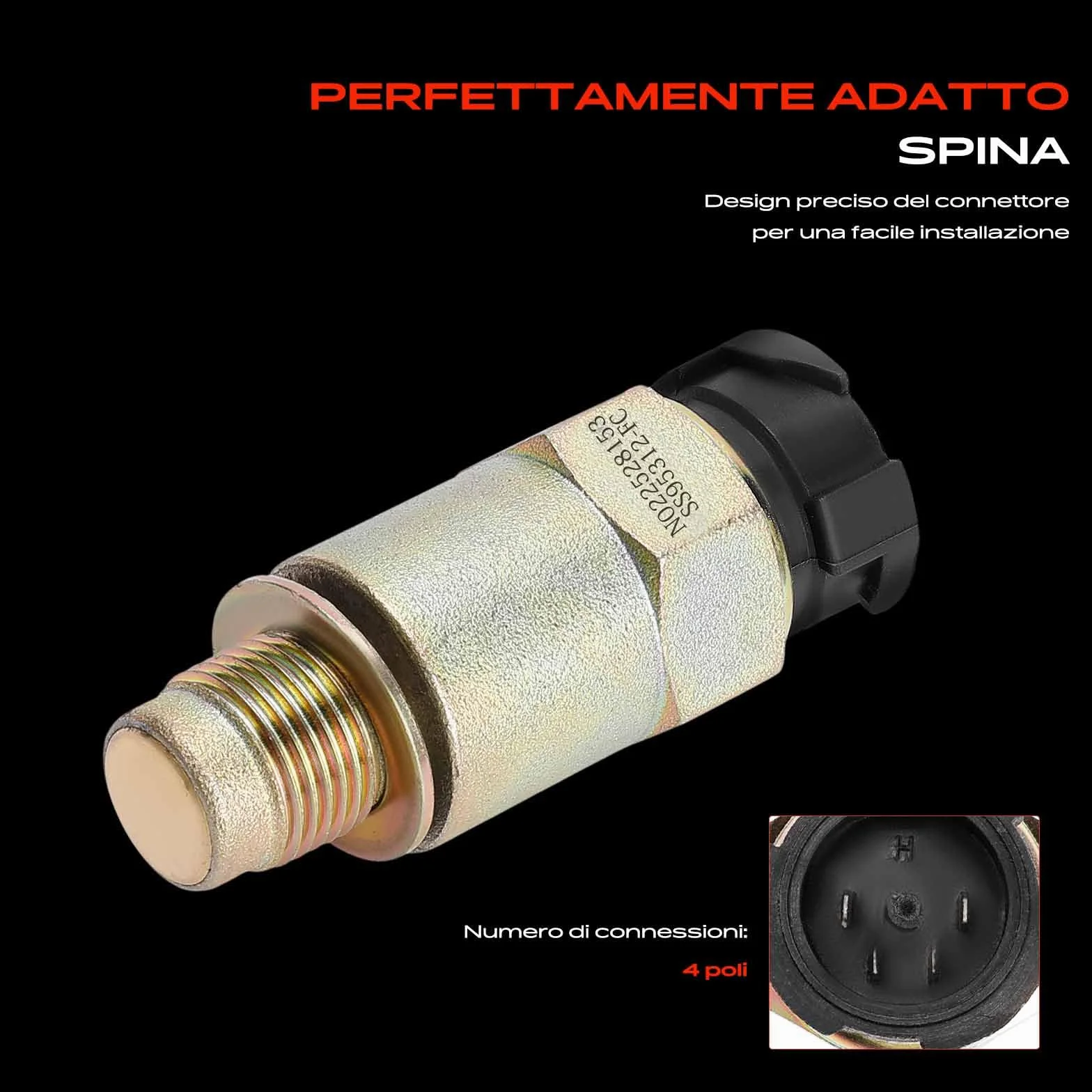 Frankberg Sensore di percorrenza Sensore albero tachimetrico Compatibile con Daily II Kipper Daily II Furgone Daily II Bus Replace# 215950003102