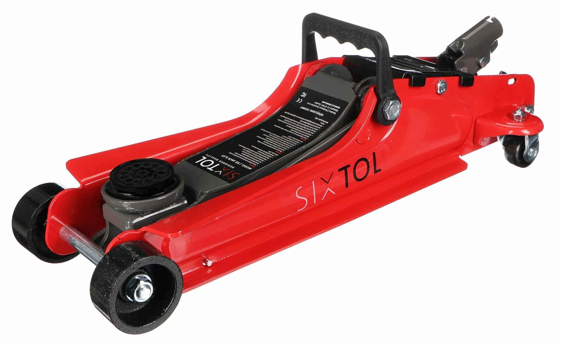 SX JACK 2,5T | Sollevatore idraulico portatile a basso profilo | Per cambiare ruote auto | Portata 2,5 tonnellate
