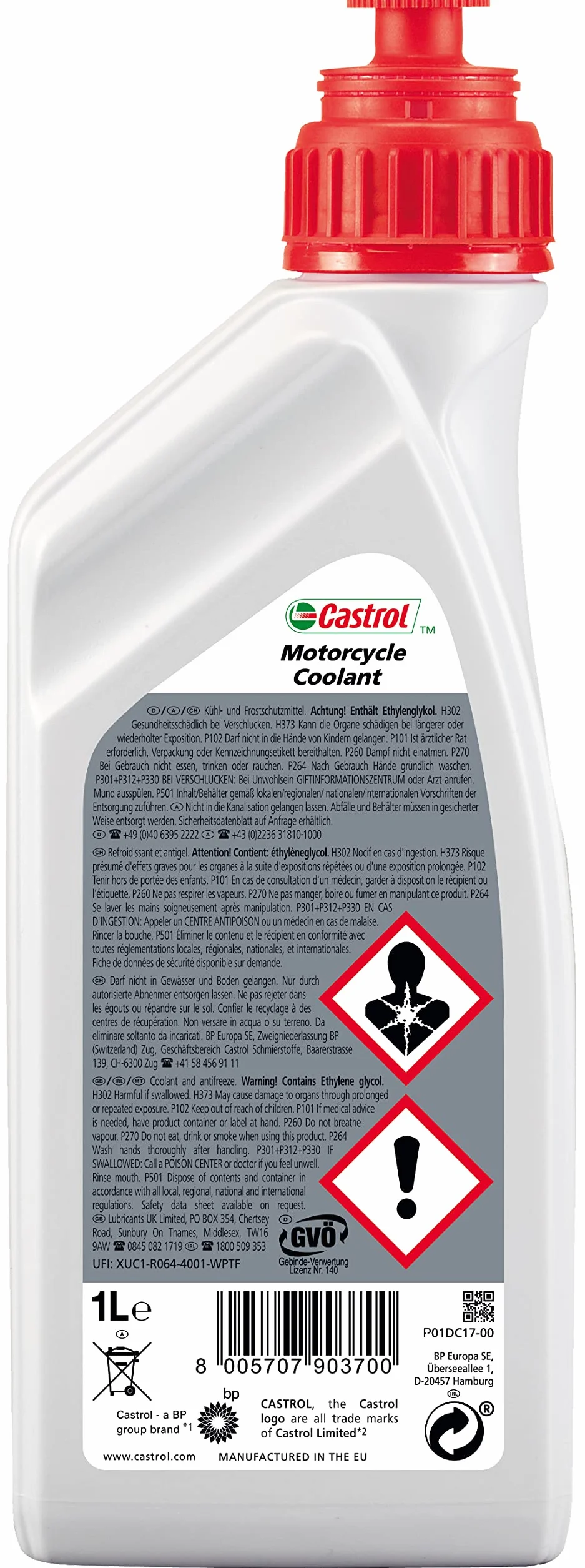 Liquido di Raffreddamento Motore Moto 1L Grand Prix Catrol