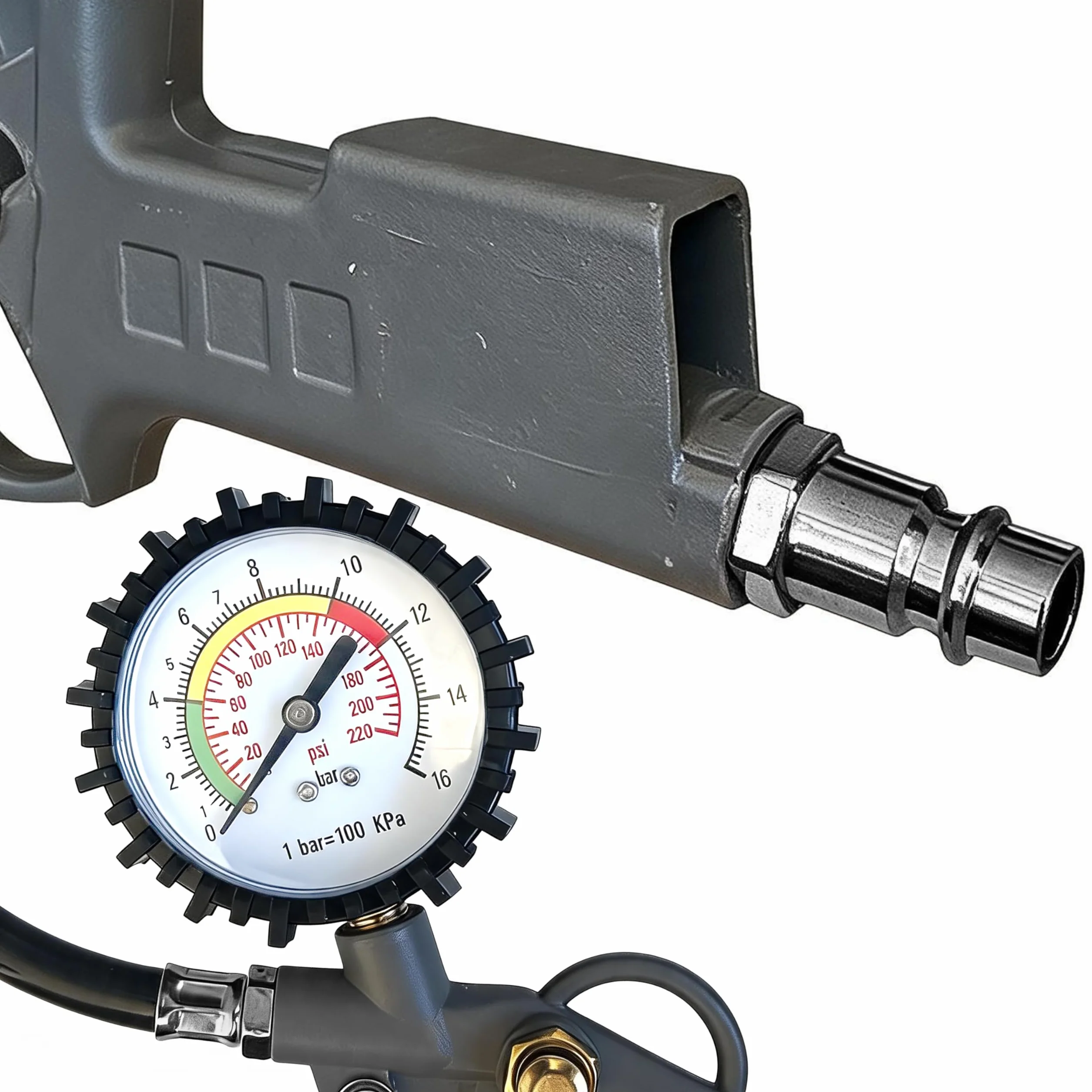 Retoo Gonfiatore pneumatici 220 PSI tester pressione multifunzione 0-12 bar