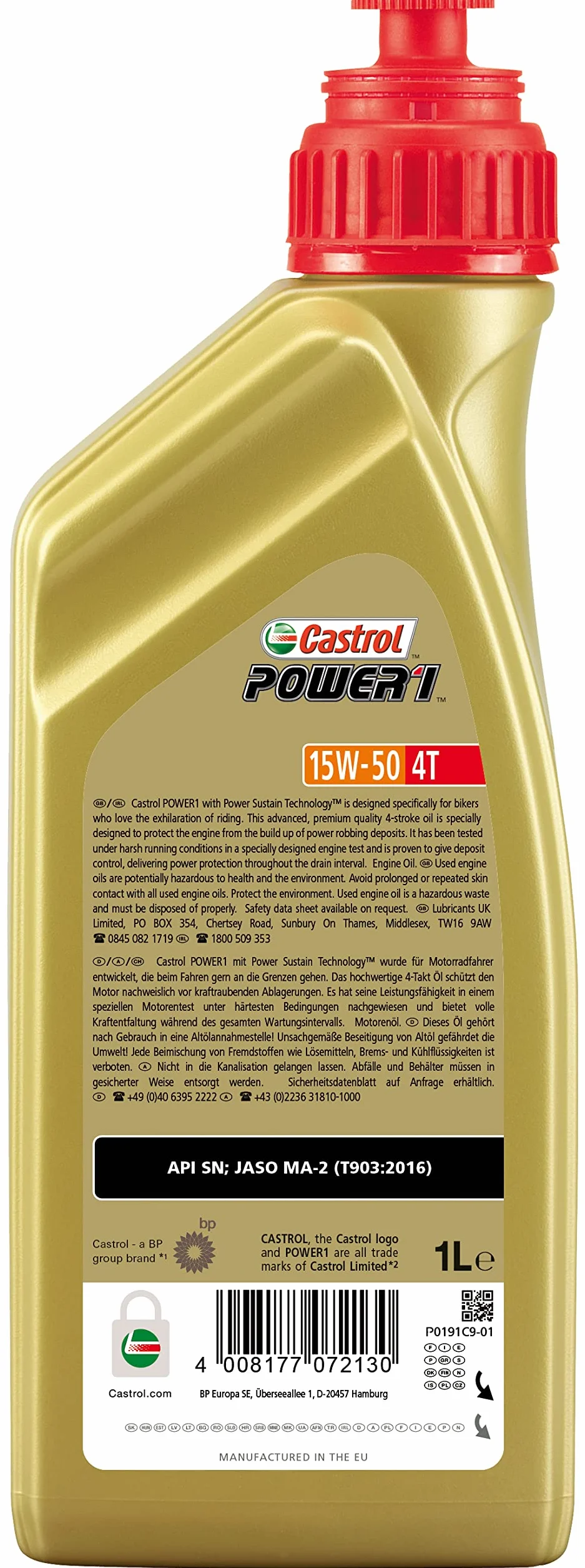 Castrol OLIO POWER 1 4T 15W-50 1LT