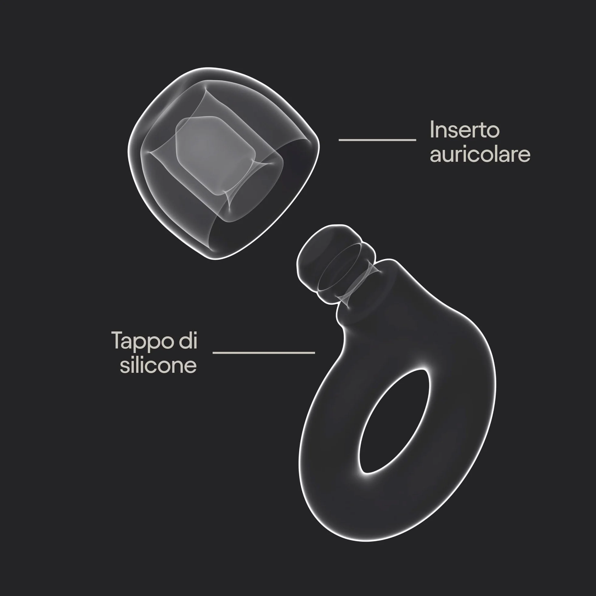 Loop Quiet 2 Tappi orecchie riduzione rumore 24dB SNR riutilizzabili protezione udito