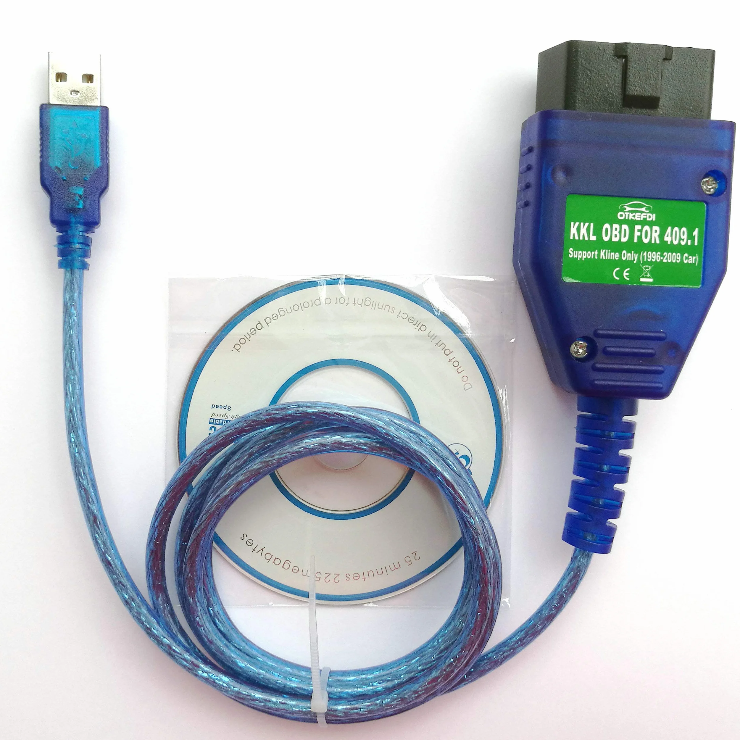 KKL 409.1 OBD Interface OBD2 Strumento diagnostico OBDII Scanner Cable