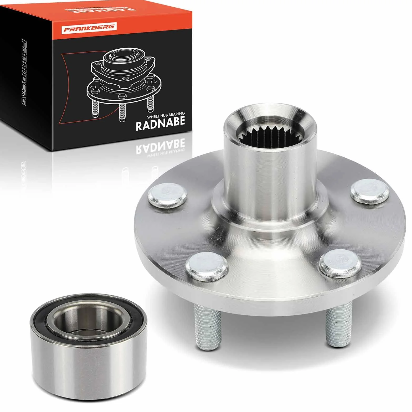 Frankberg Cuscinetto ruota Asse Anteriore Ruota flangiata diametro 126 Compatibile con PT Cruiser PT PT Cruiser Cabriolet Neon II Neon II Berlina 5272448AA 4670292AF SET49 510058 5272447AA 930-300
