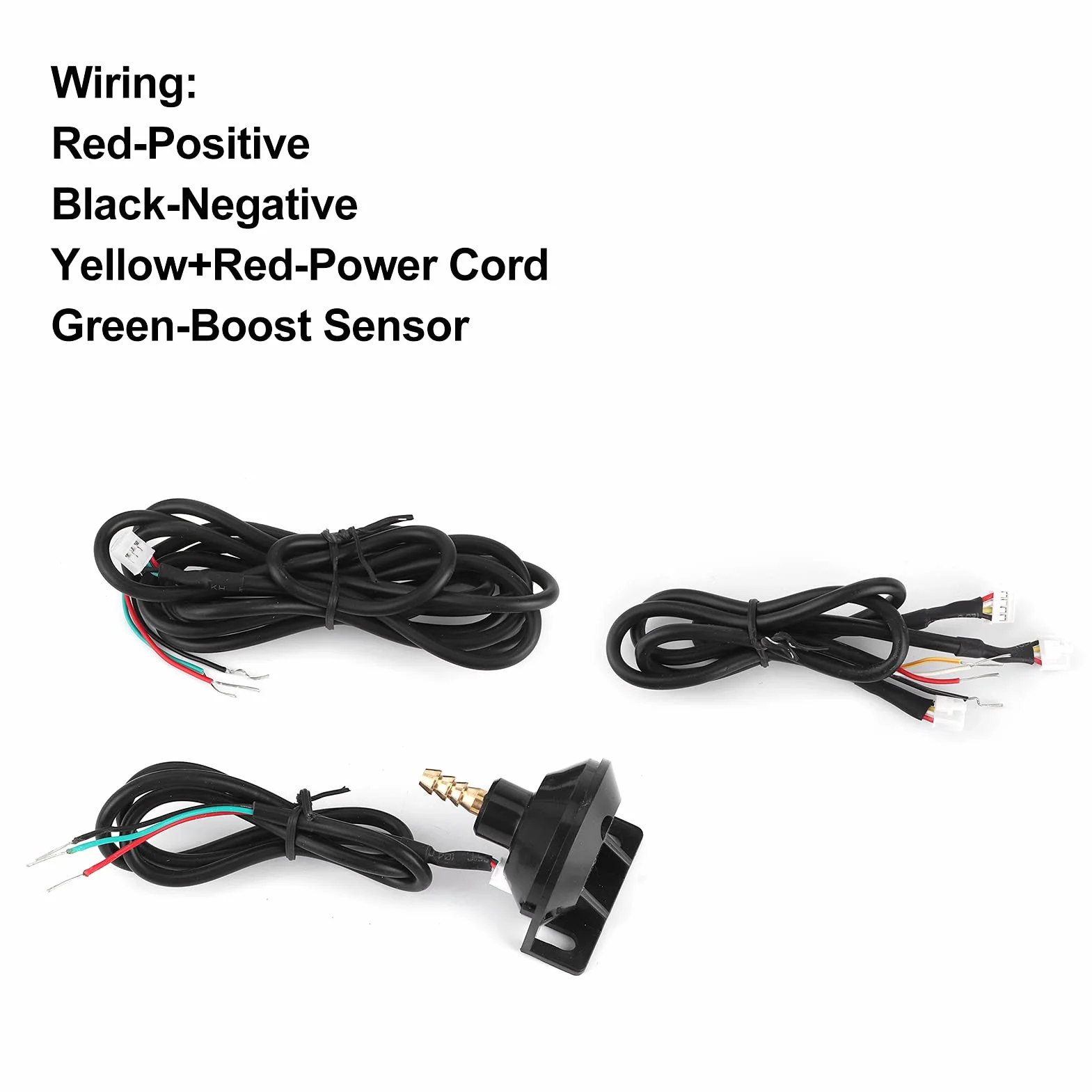 Misuratore di Pressione del Manometro Turbo Boost 0‑200 Kpa Retroilluminazione a LED 60 Mm/2,5 Pollici di Diametro Universale per Auto 12V