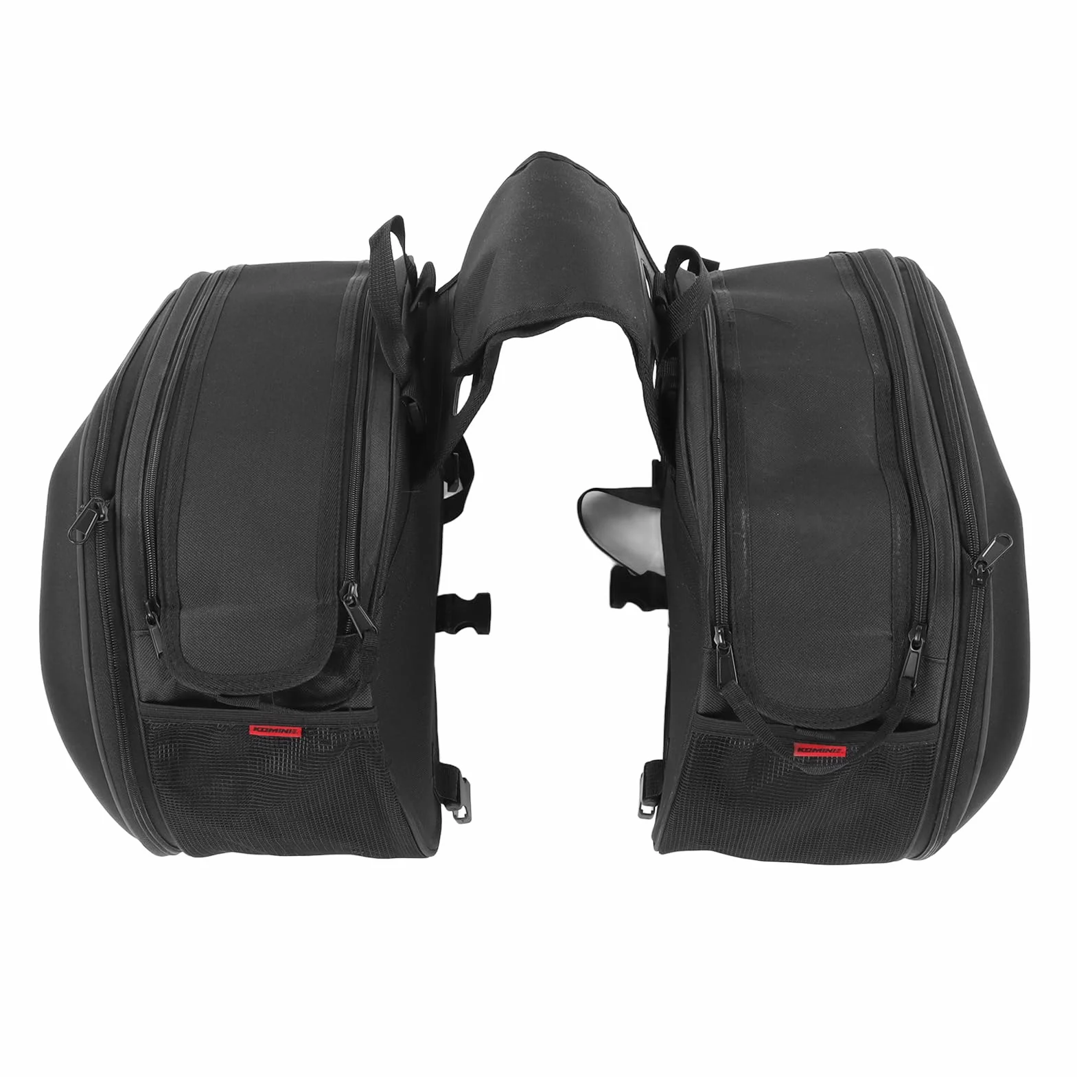 Borsa Sella Moto Impermeabile Tessuto Oxford 600D Grande Capacità Nero