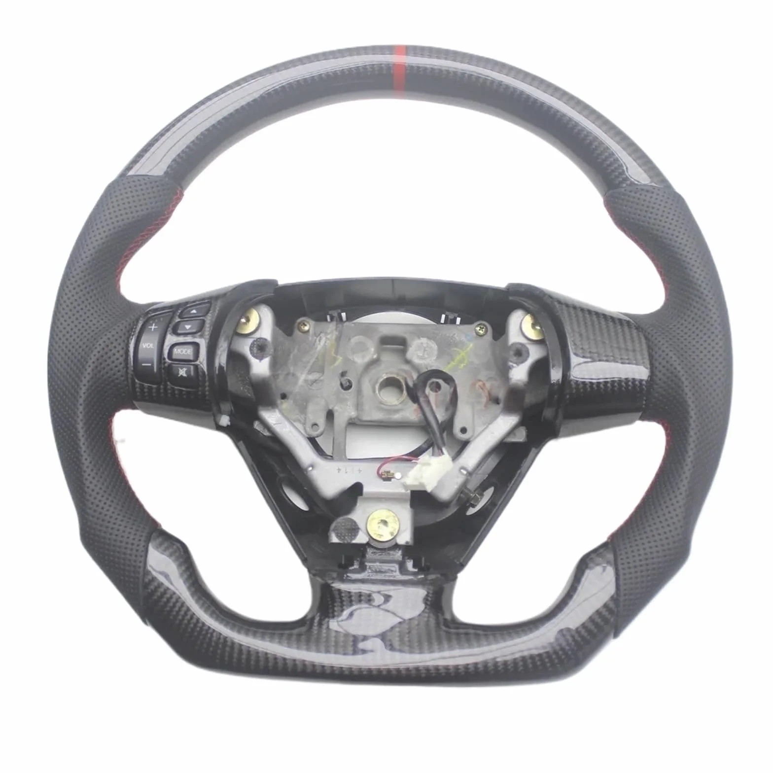 Volante in fibra di carbonio pelle compatibile Mazda RX-8 2004-2008