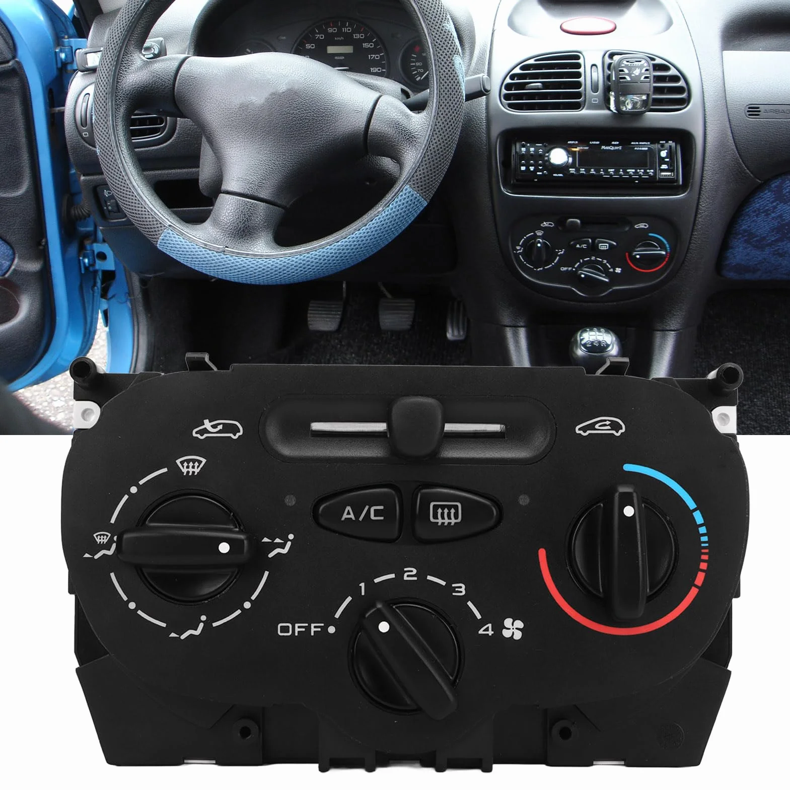 Pannello Regolatore Climatizzatore AC 6451WC Sostituzione per Peugeot 206 207