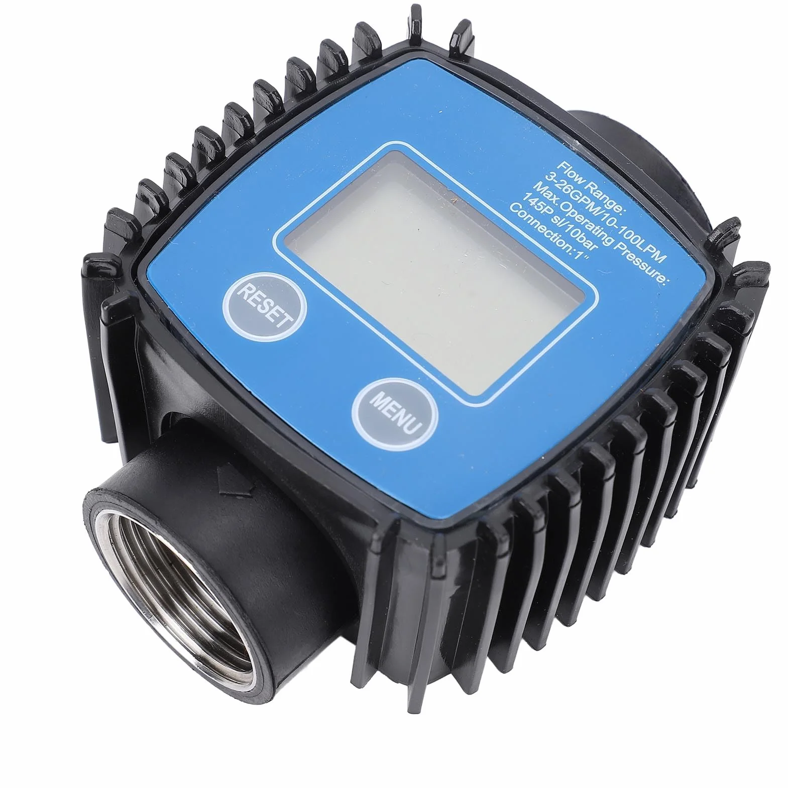 KIMISS Contalitri Digitale da 32 Mm per Acqua, Gasolio, Benzina - 120 L/min, 20 Bar, Ideale per Uso Domestico e Industriale