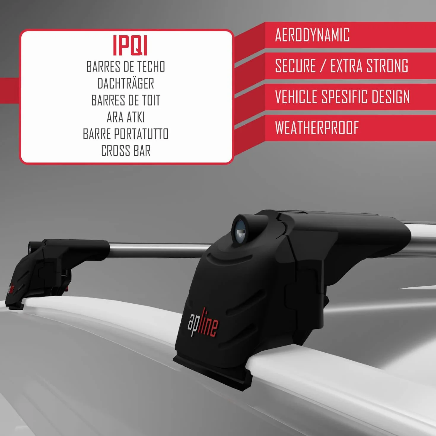 Compatibile con BYD Atto 2 2025-2026 ACE-2 Barre Tetto Portapacchi Auto Barre Portatutto Grigo Alluminio 2 Barre