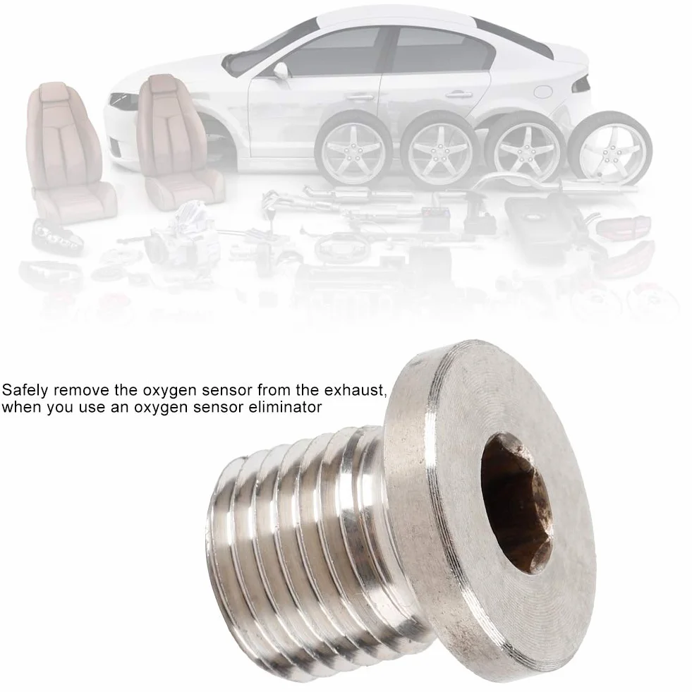 Tappo di Scarico Sensore Ossigeno M12 x 1,25mm Tappo Cieco per Lambda O2 per Moto Auto
