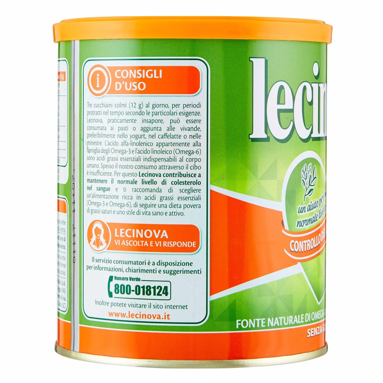LECINOVA Lecitina di Soia, 250g, Senza Glutine, Non OGM, Omega 6