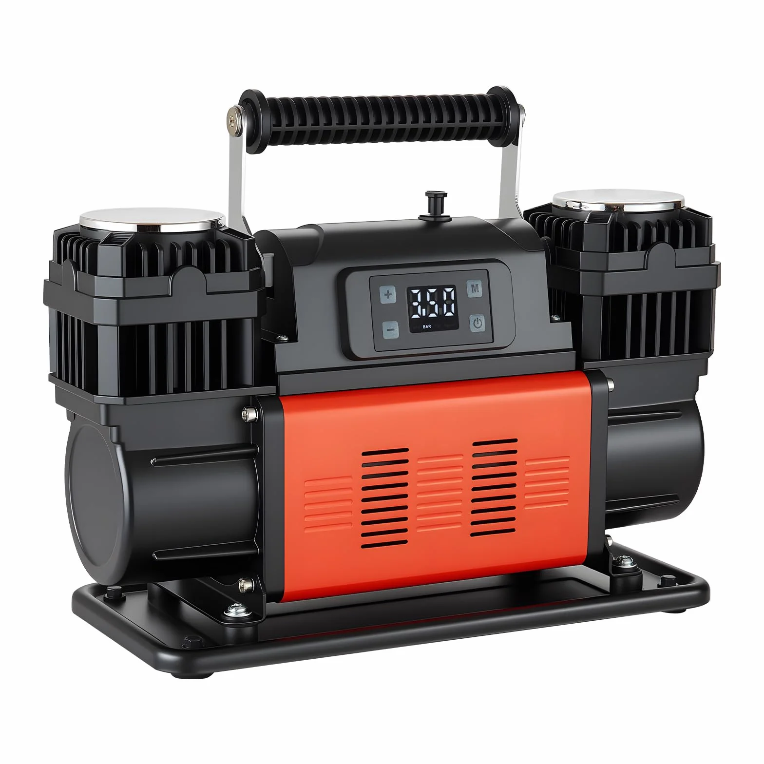VEVOR Gonfiatore per Pneumatici Portatile con Arresto Automatico, Compressore d'Aria per Auto, Pompa dell'Aria Fuoristrada da 12 V con Display Digitale LCD e Adattatori per Camion, SUV, Camper
