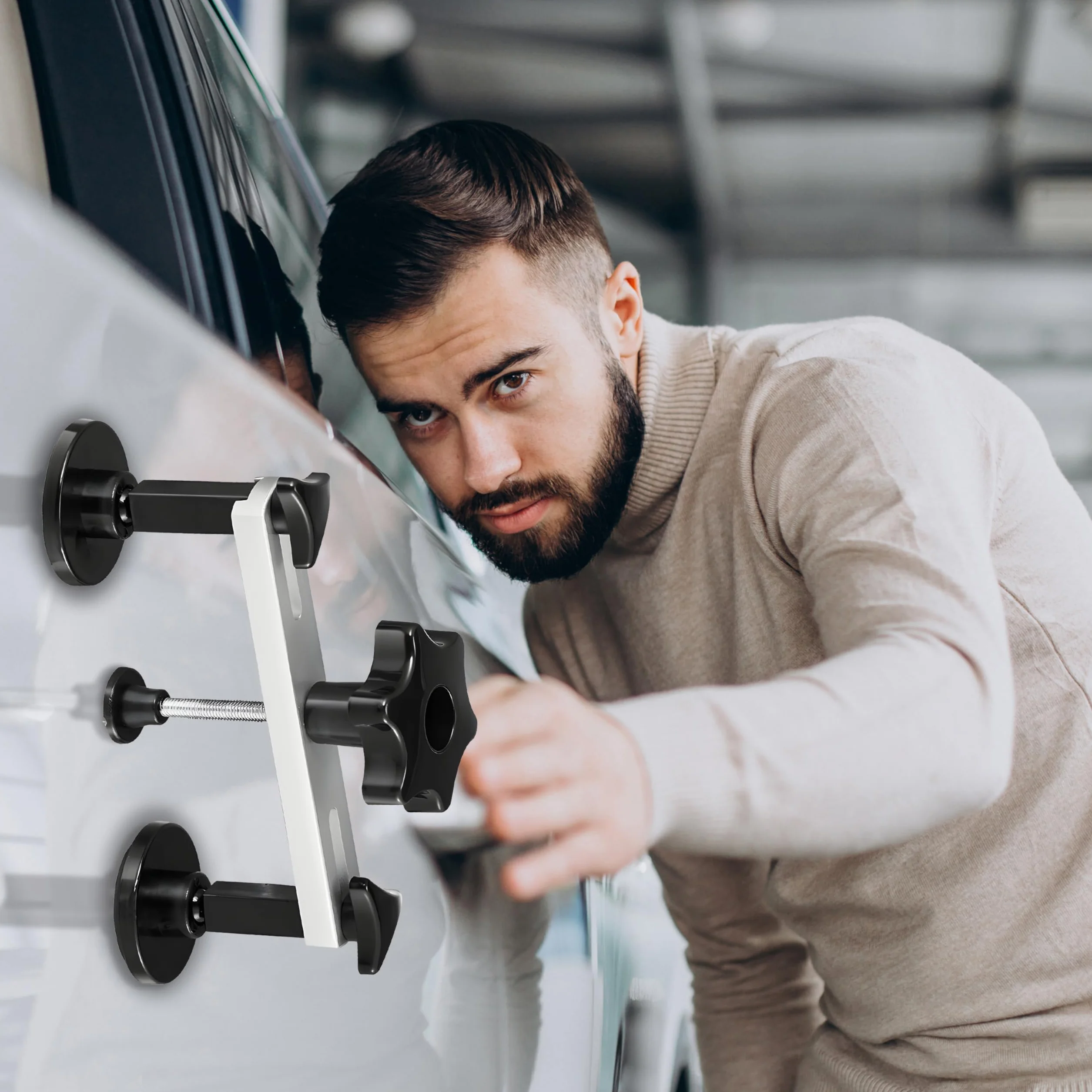 Retoo Tirabolli per carrozzeria Auto Kit 7 Pezzi Estrattore Ammaccature