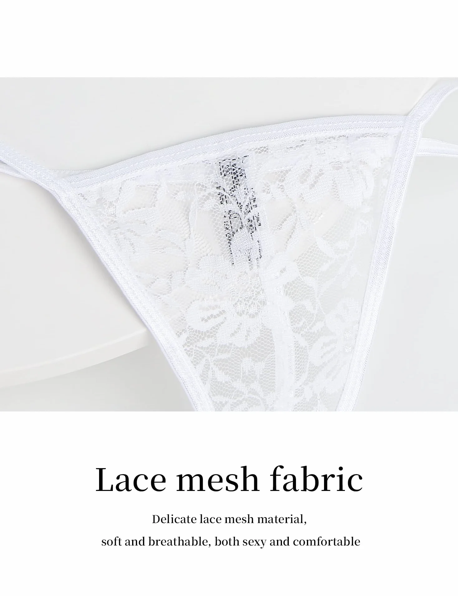 Perizoma Donna Sexy Hot Pizzo Taglie Forti Intimo Lingerie Curvy Tanga Slip Brasiliana Elegante Lace Thong Mesh Panties