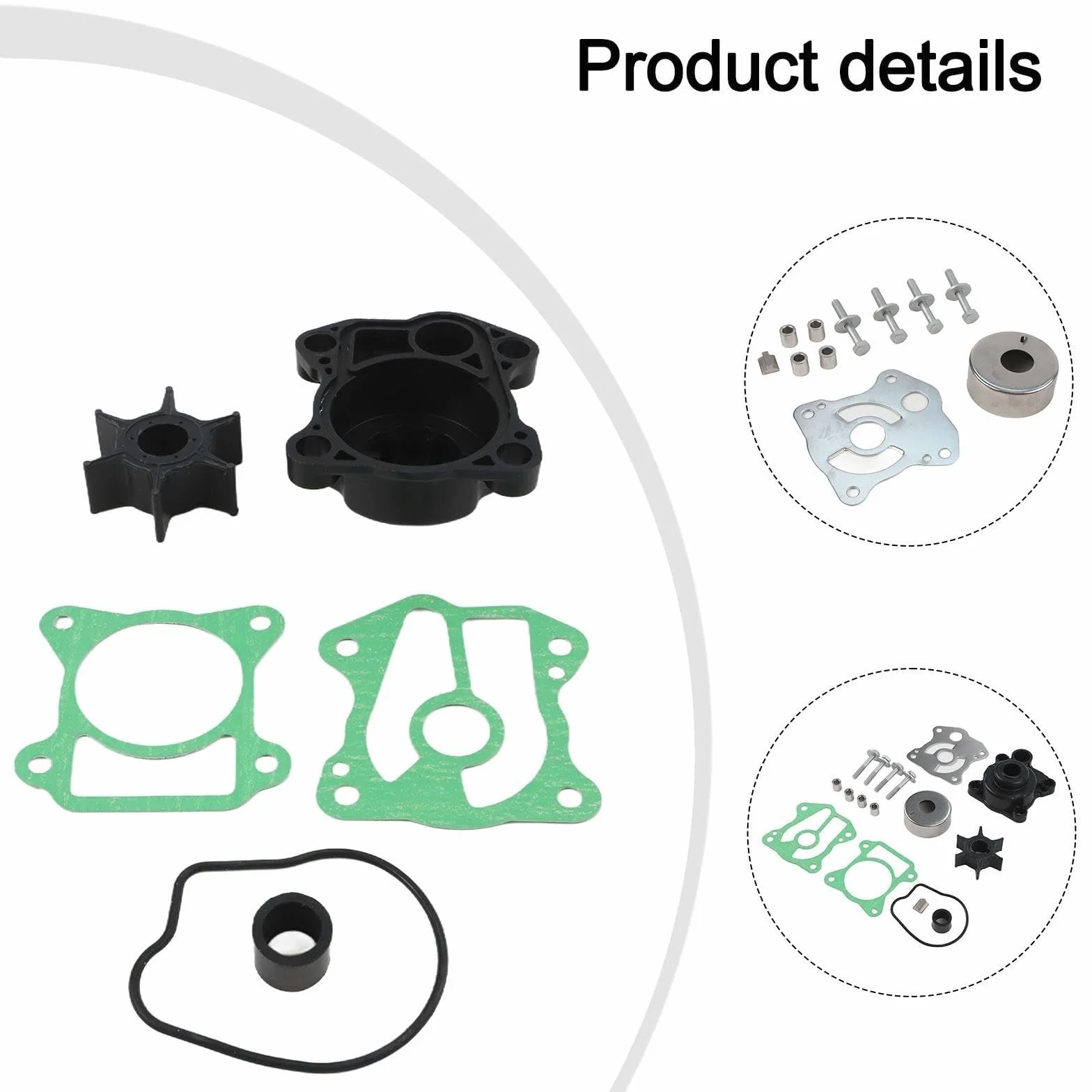 Honda Kit di ricambio girante pompa acqua fuoribordo 40 hp 50 hp BF35A BF40A BF40D BF45A BF50A BF50D con guarnizioni
