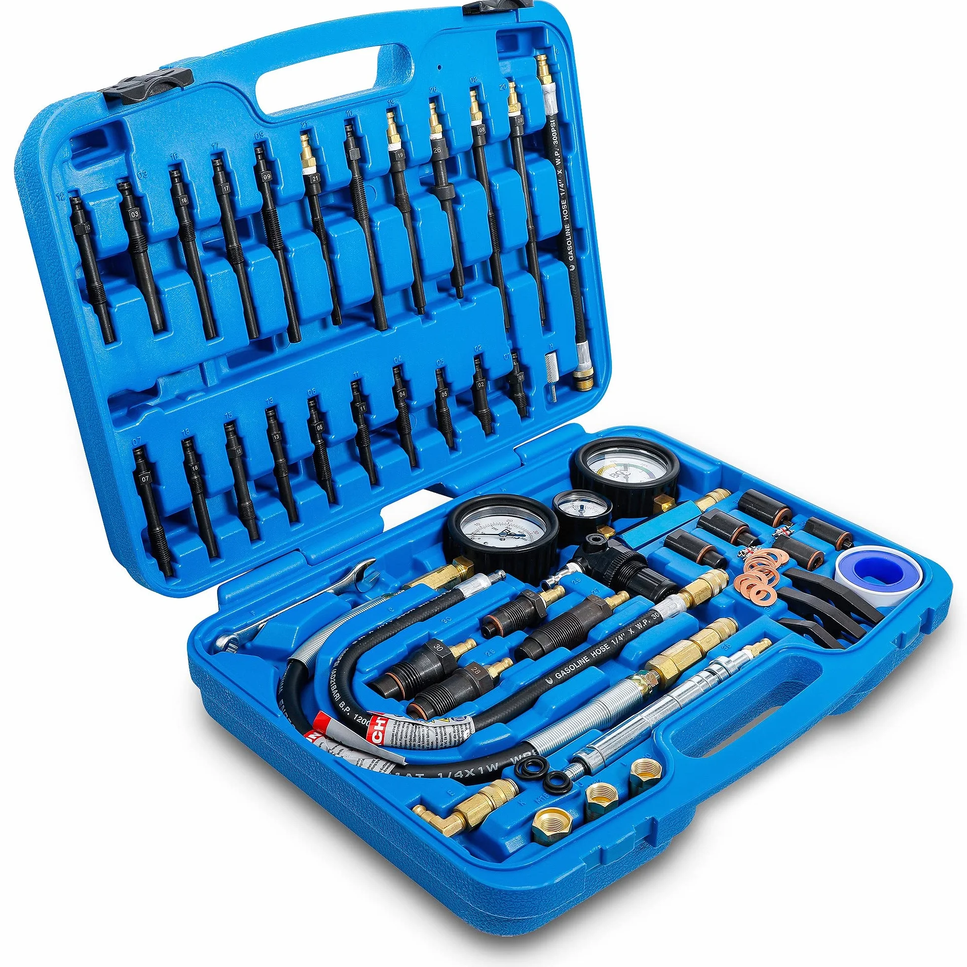 BGS 8401 | Set per test perdita compressione/ pressione mot.diesel/benz.