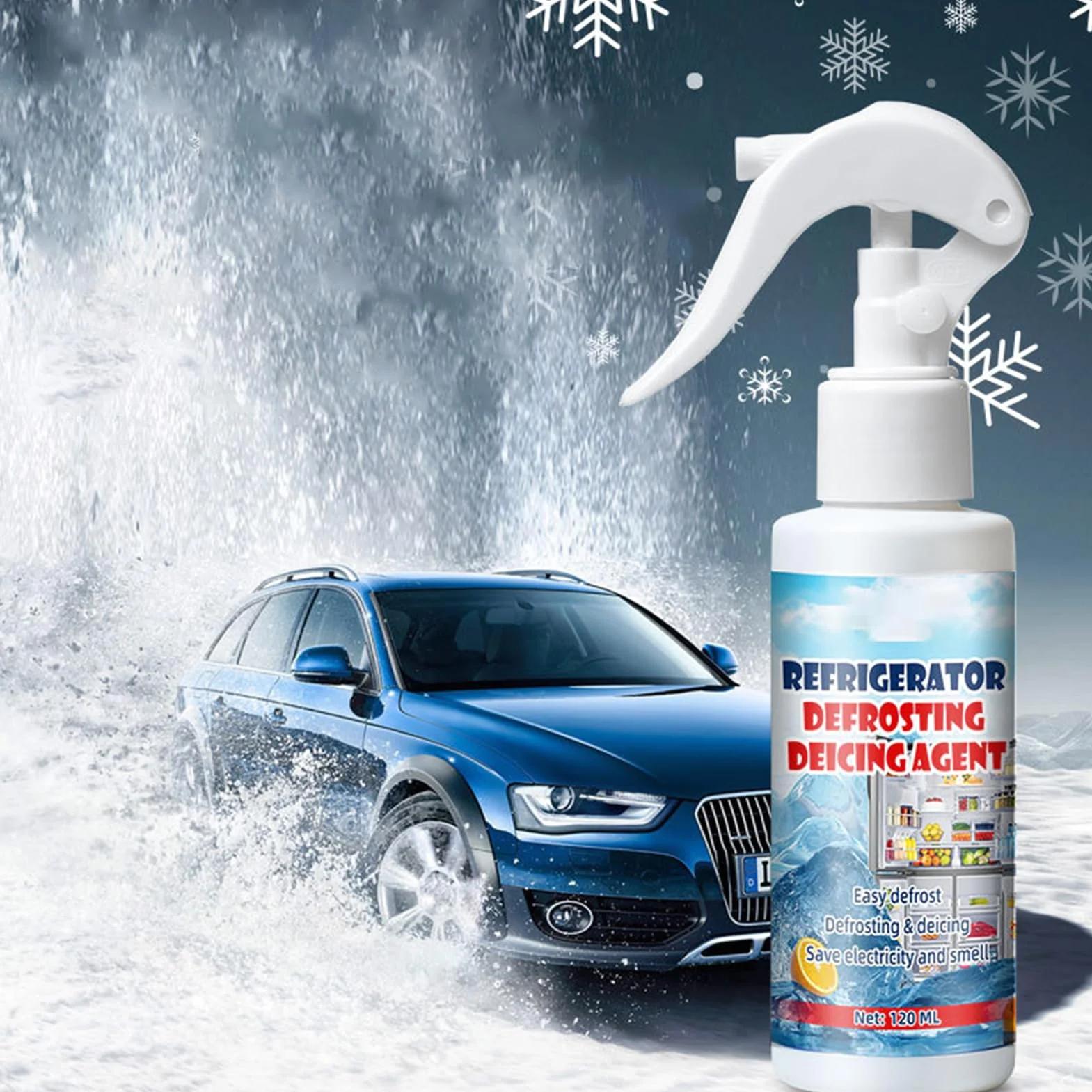 Spray Sbrinatore Per Frigorifero - Antigelo Per Congelatore - Formula Alimentare Sicura Per Vetri