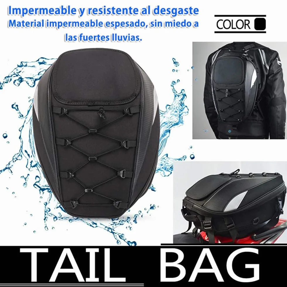 BIGFOX Borsa da sella per moto impermeabile 10-14 l