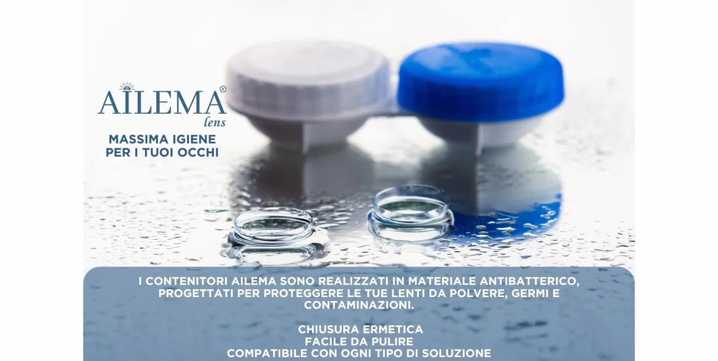 AILEMA Contenitore Lenti a Contatto 4 Custodie Compatto Igienico Antiscivolo per Viaggio