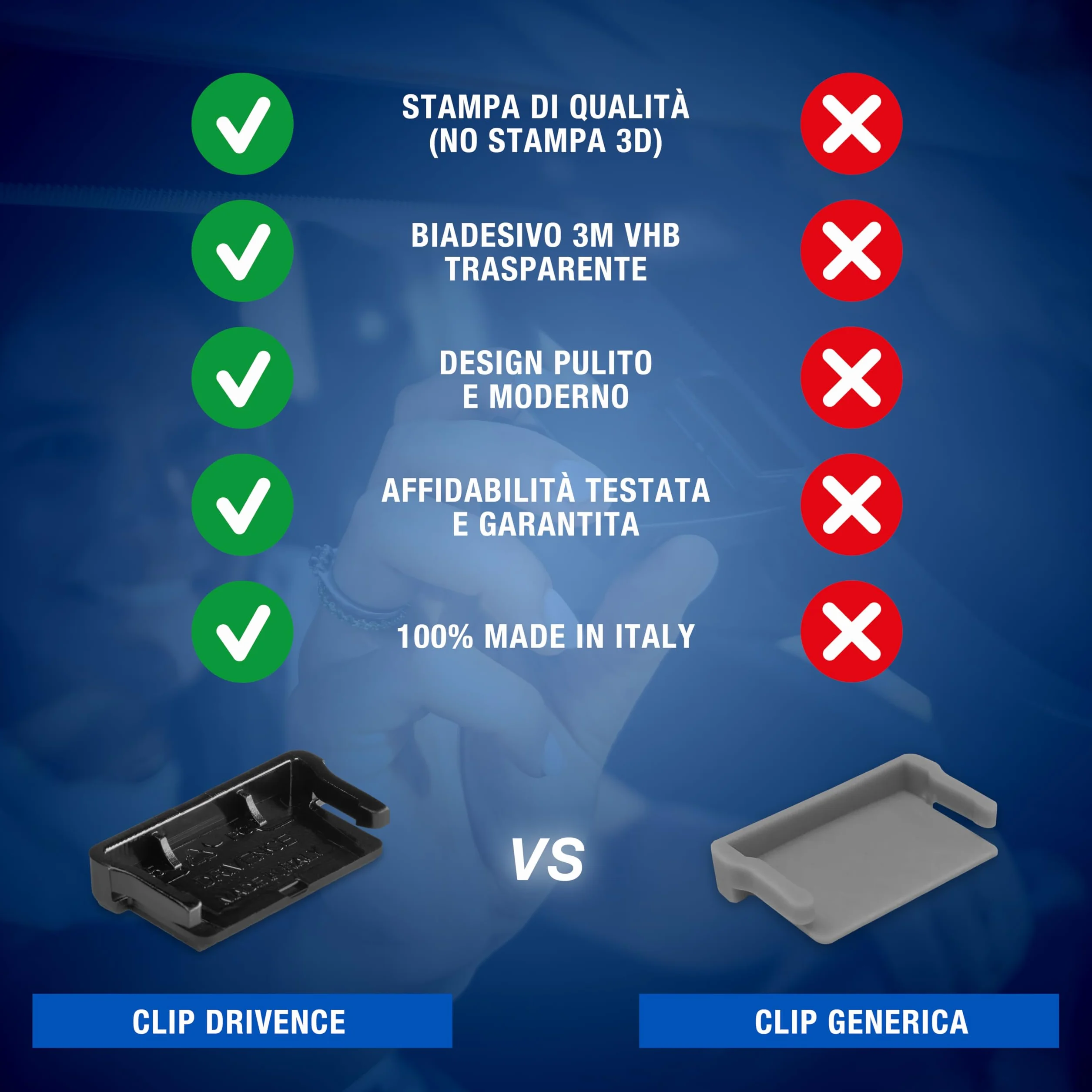 Drivence - Supporto Telepass Slim Nero - Nuovo Porta Telepass per Auto Compatibile con Modello Slim e Europeo 2024/25/26 - Adesivo Telepass Supporto 3M per un Fissaggio Forte e Sicuro (1 Pezzo)
