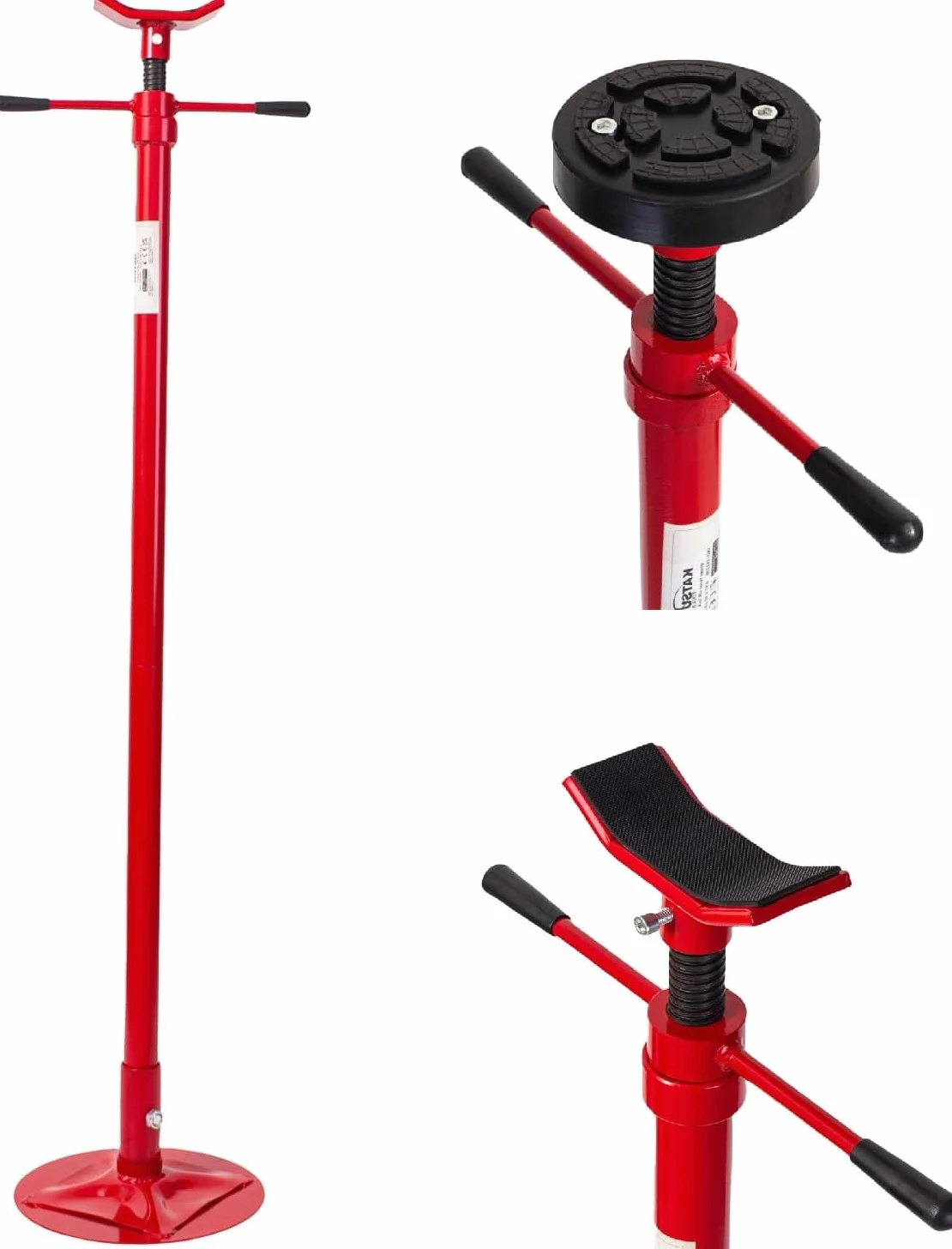 KATSU Supporto di Sollevamento Sotto 0.5 Tonnellate Strumento di Supporto per Auto Sotto il Veicolo, Supporti di Sollevamento per Motore Fino a 1900 mm, per Riparazione di Auto e Veicoli 161235