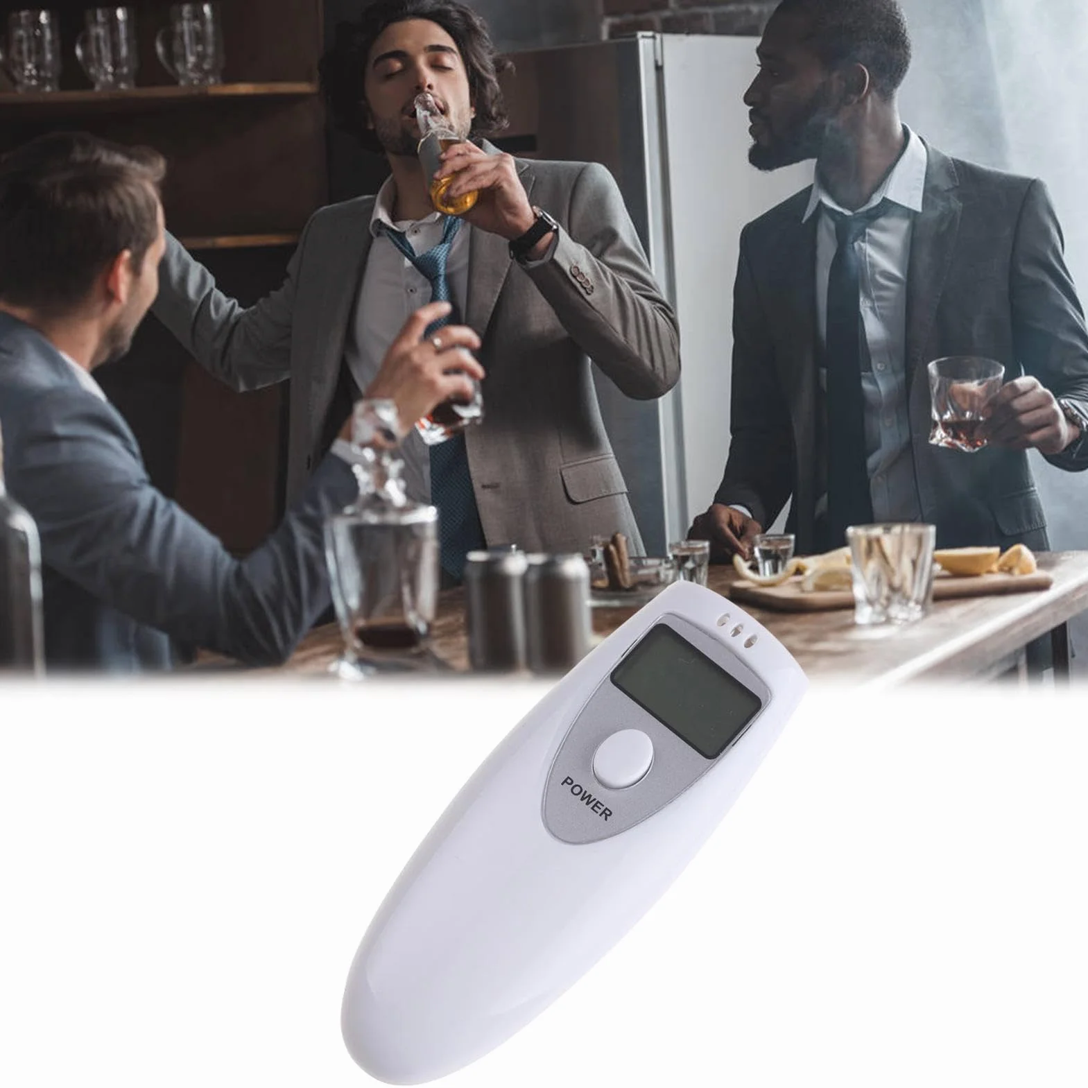 Alcolimetro Digitale, Alcol Test Etilometro Portatile Tester di Alcool con Display Etilometro per Alcol per Auto e Feste