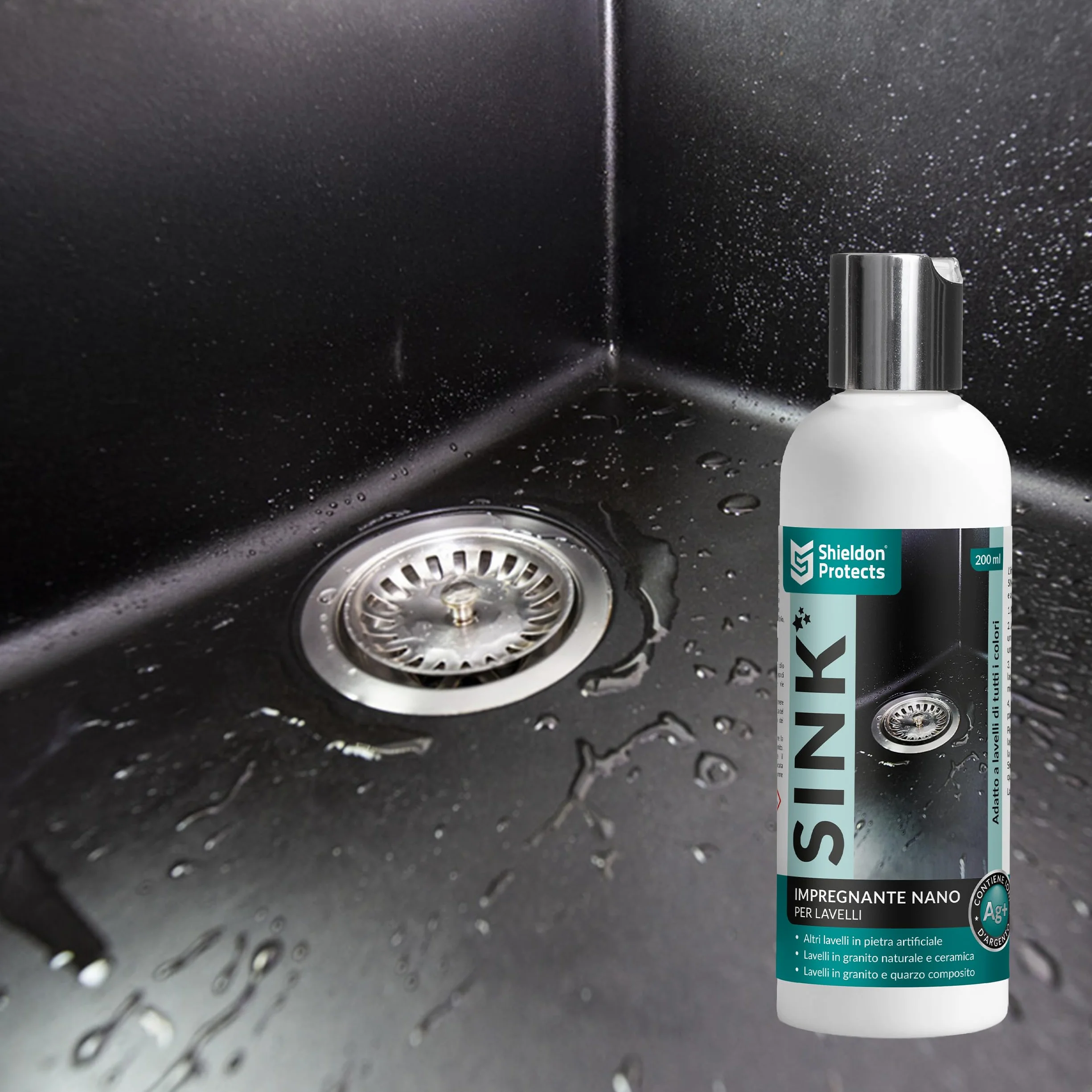 Shieldon Protects SINK Impregnante nano per lavelli in granito e composito 200 ml