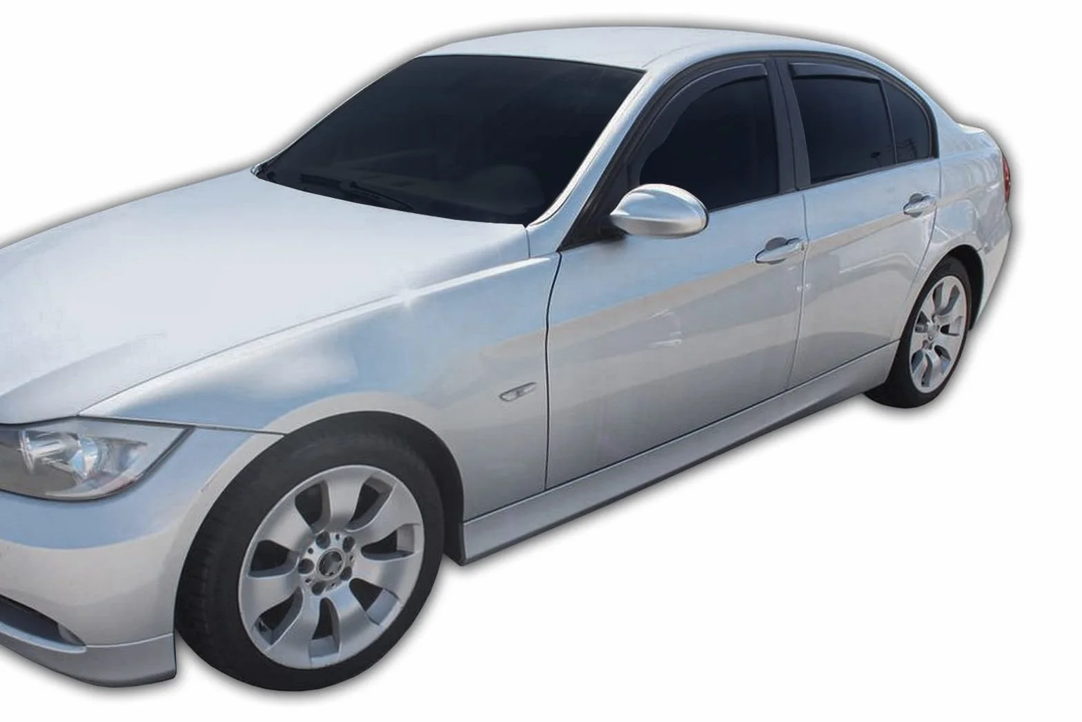 Deflettori d'Aria per BMW 3 Series E90 2005-2012, Set da 4 Pezzi, Antiturbo Antivento Antipioggia, Nero Fumé