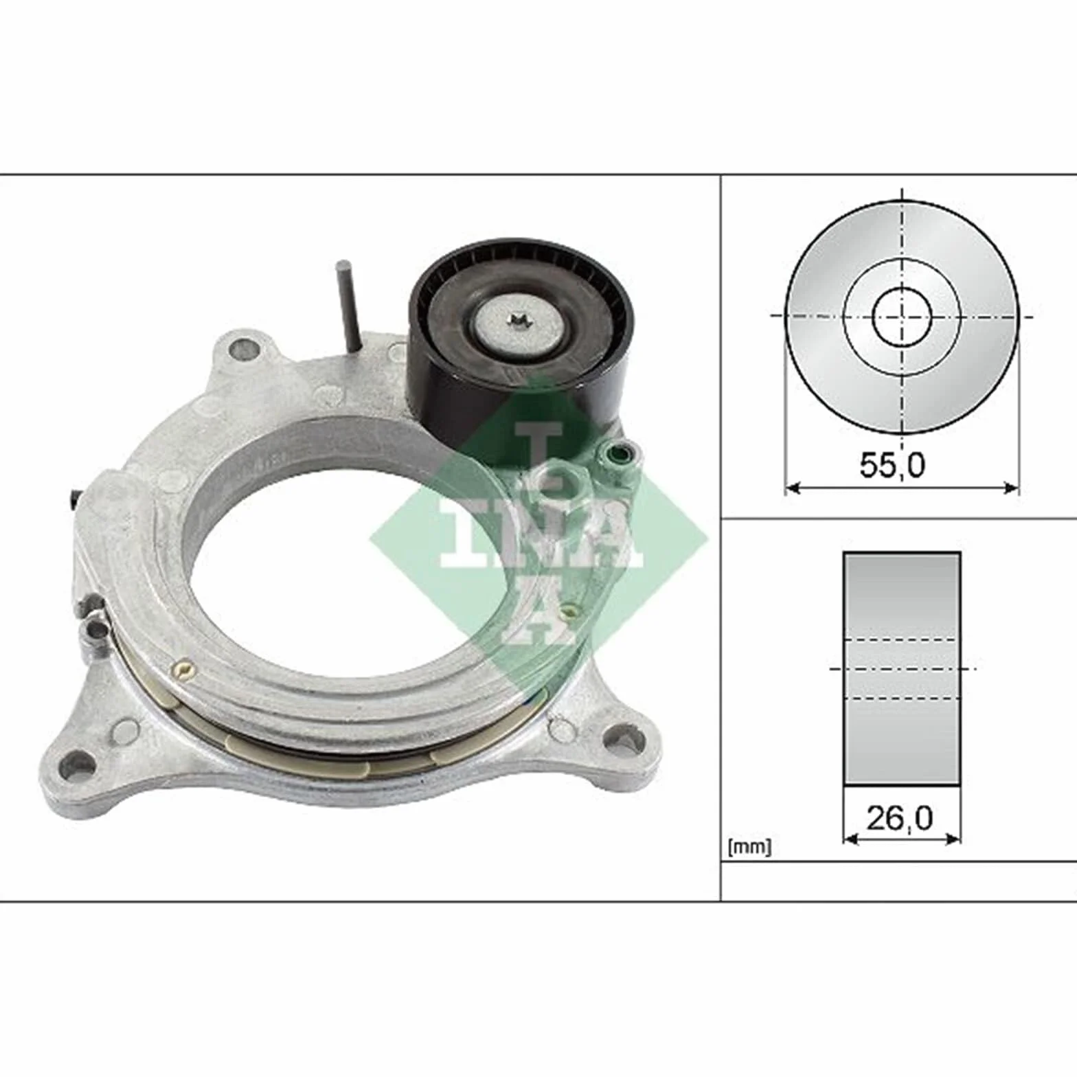 INA 534 0692 10 Braccio tenditore Cinghia Poly-V
