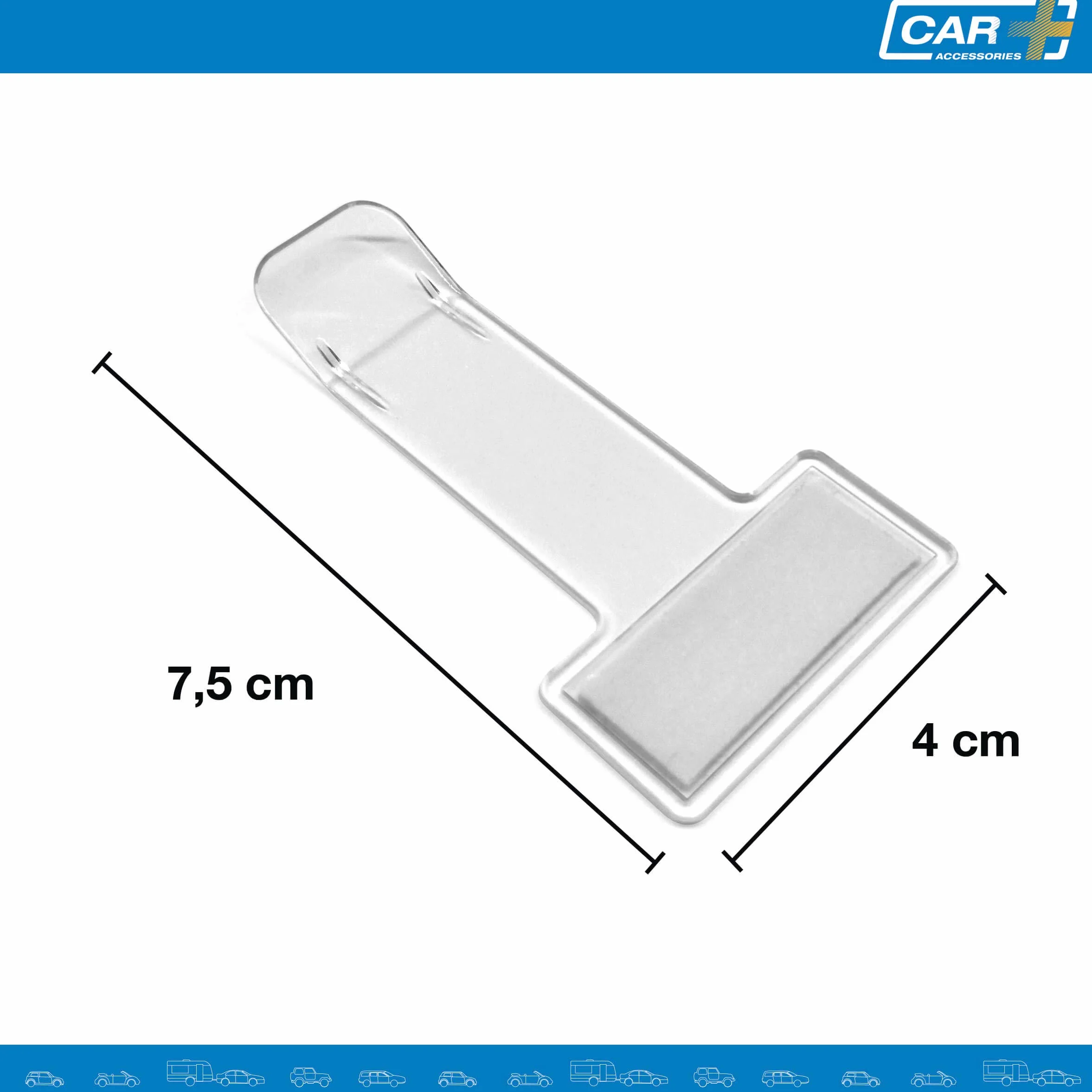 SUMEX S Clip Trasparente per Parabrezza Auto Supporto parcheggio Scheda